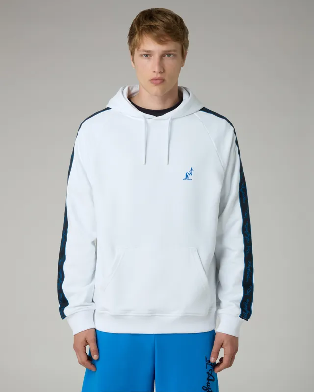 australian-tape-hoodie-felpa-cappuccio-uomo-bianco image 1