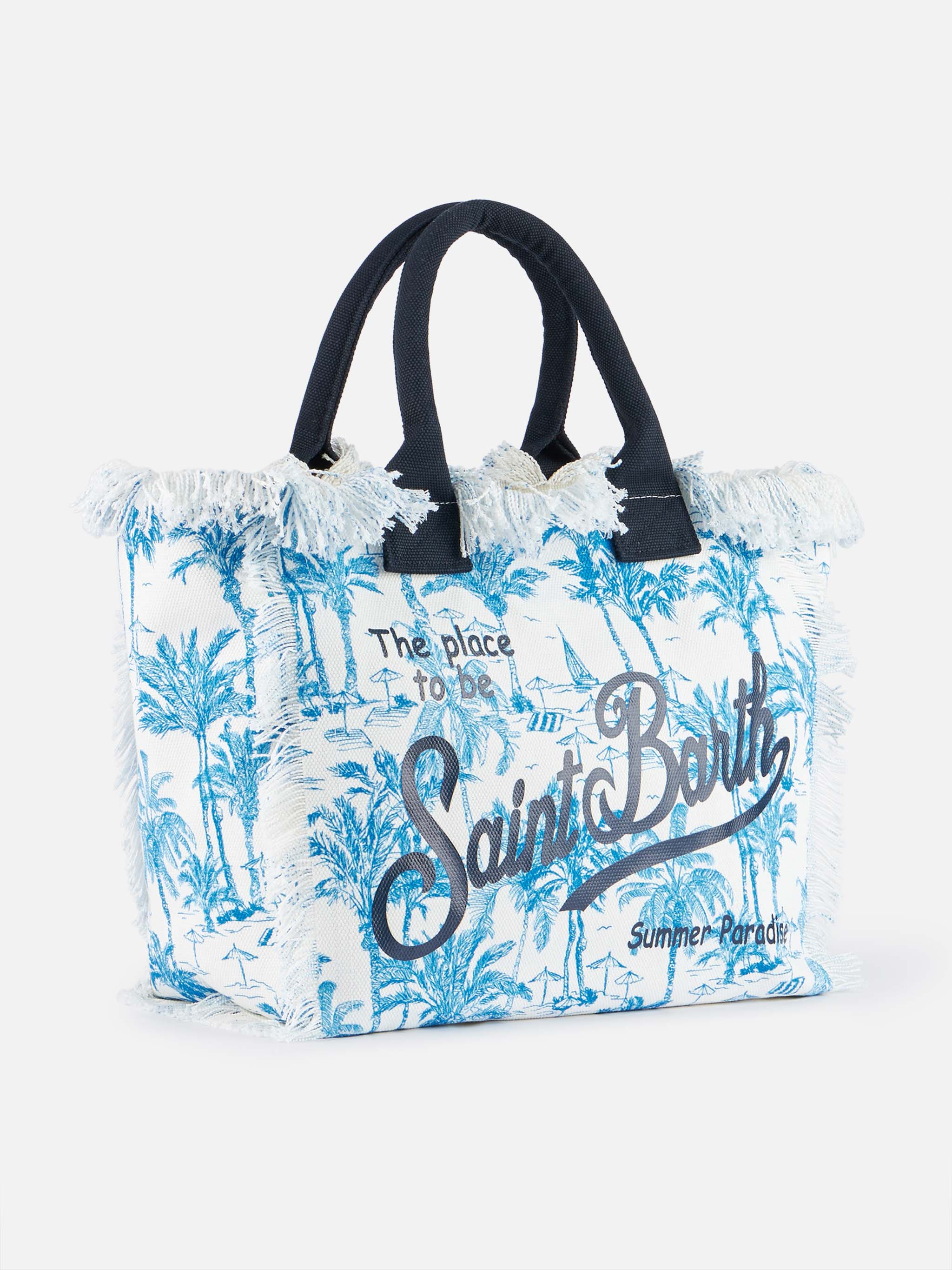 mc2-saint-barth-borsa-vanity-shopping-bluette-canvas-toile-de-jouy image 4