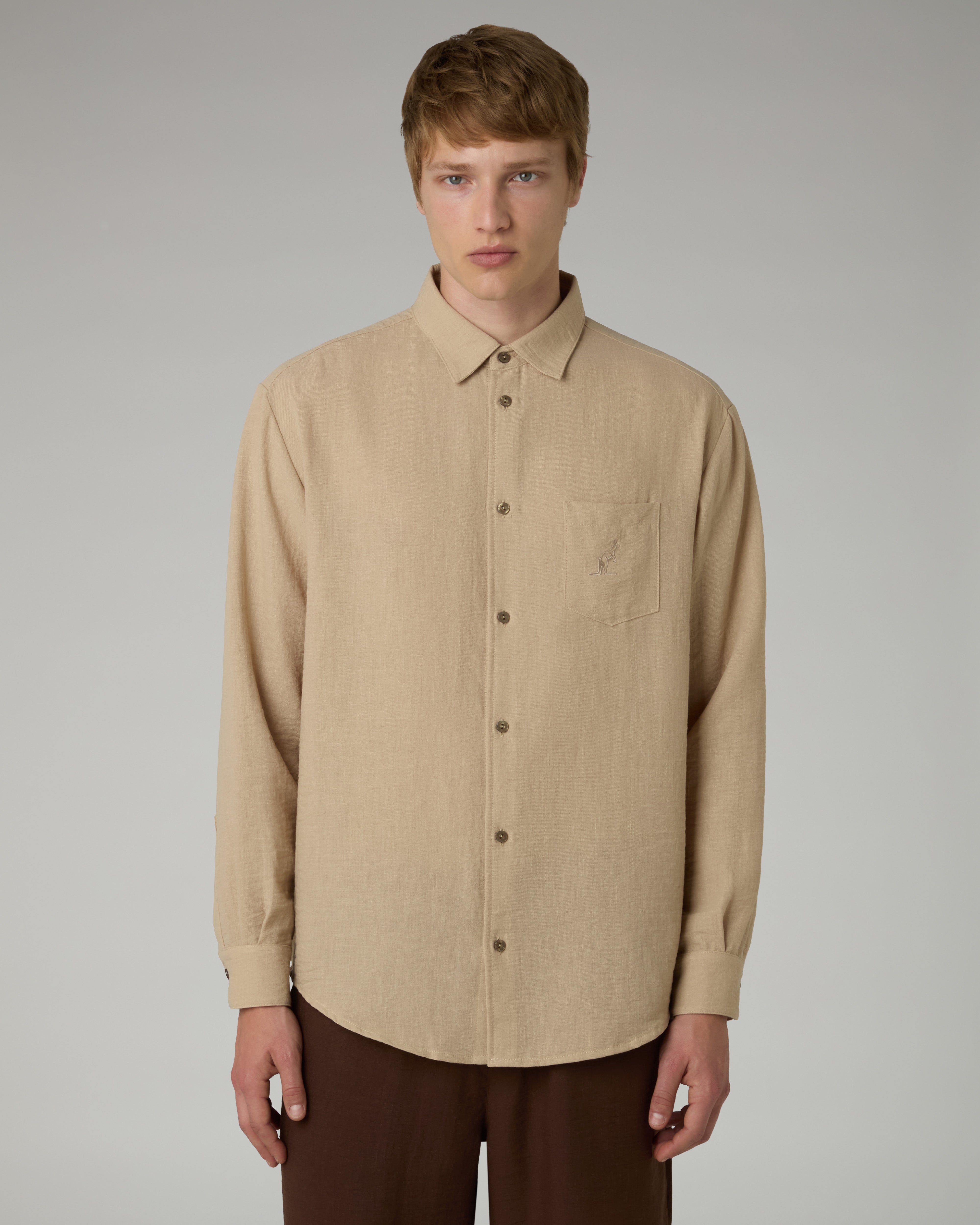 australian-doric-camicia-manica-lunga-kaki image 1