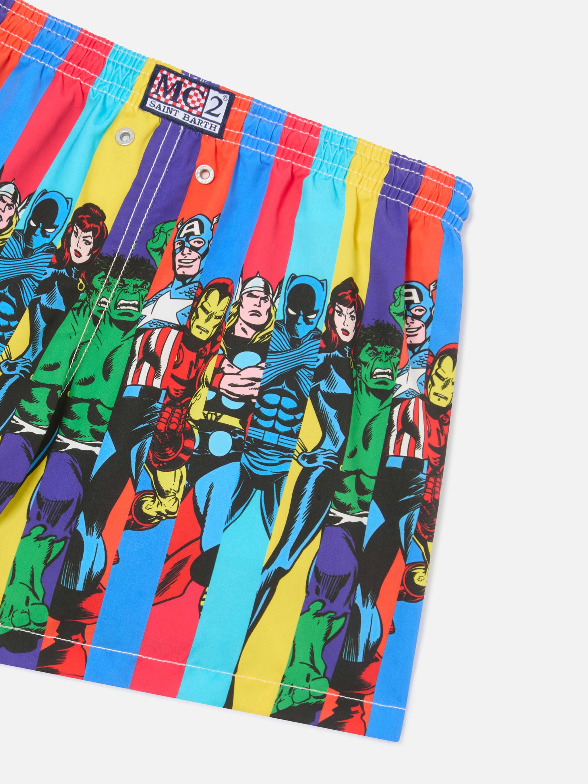 mc2-saint-barth-haiti-costume-da-bagno-medio-bambino-stampa-marvel image 3