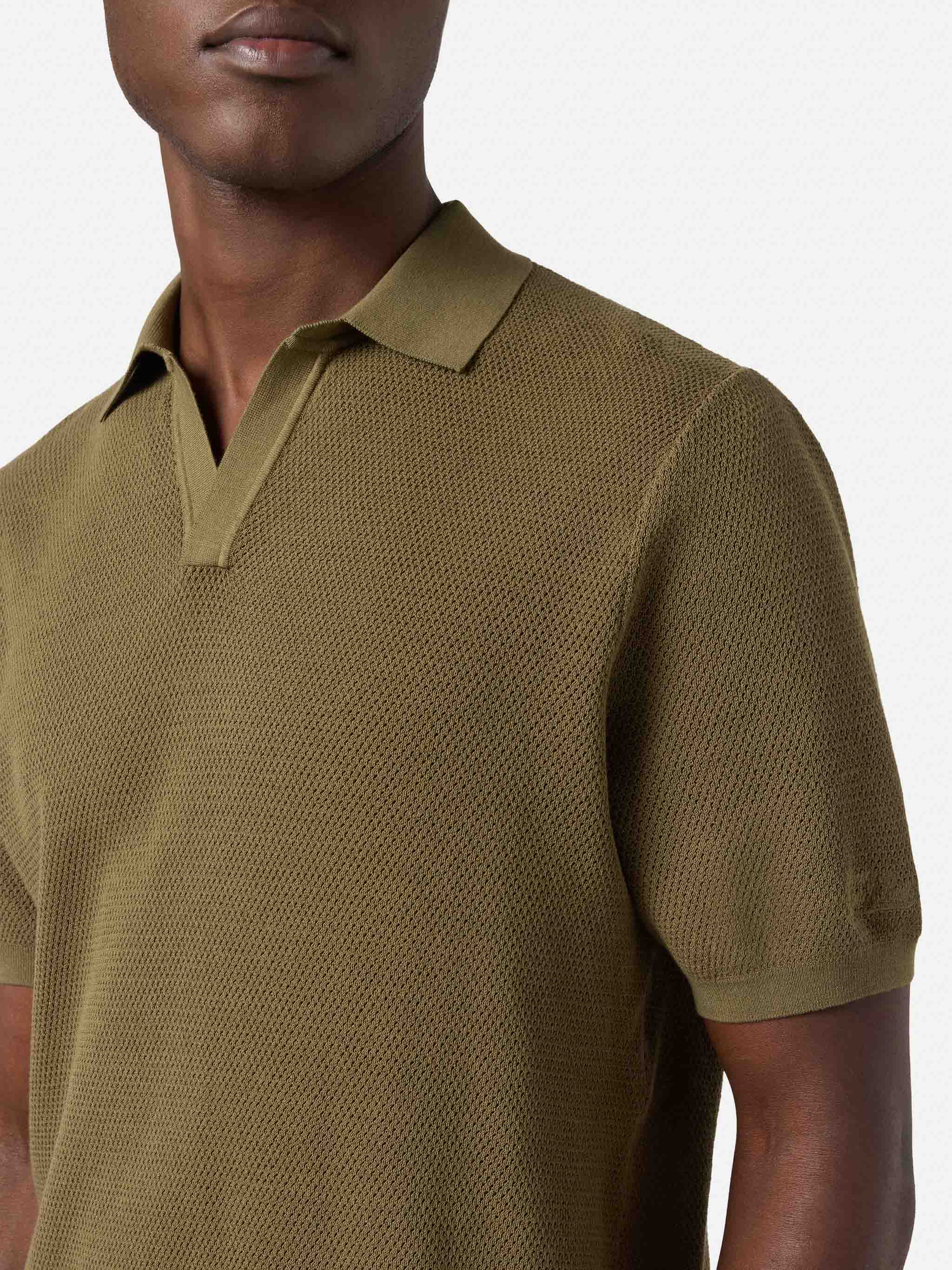 mc2-saint-barth-polo-sloan-mesh-uomo-in-cotone-high-twist-verde-militare image 3