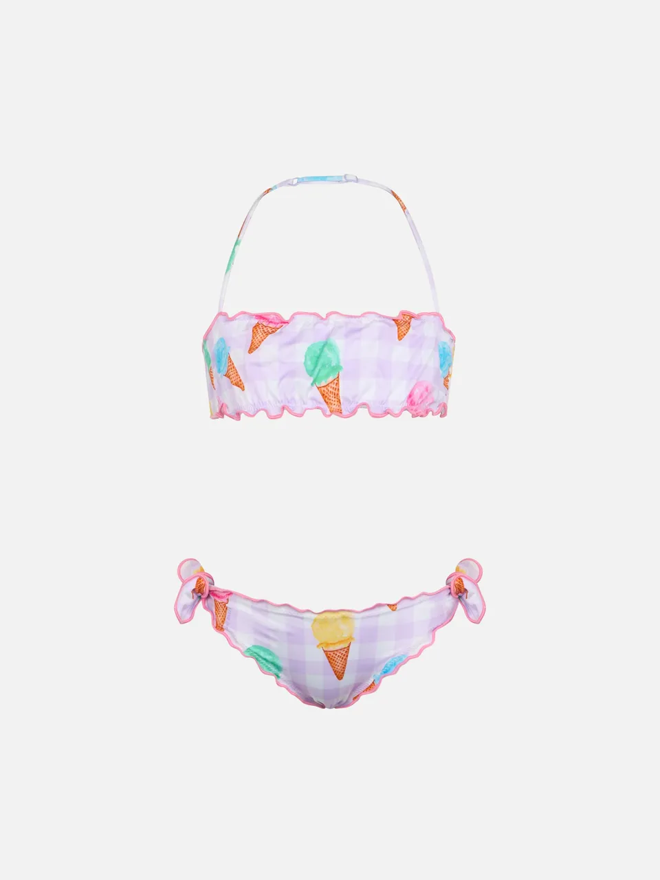 mc2-saint-barth-bikini-emy-a-fascia-con-stampa-gelato-da-bambina image 1
