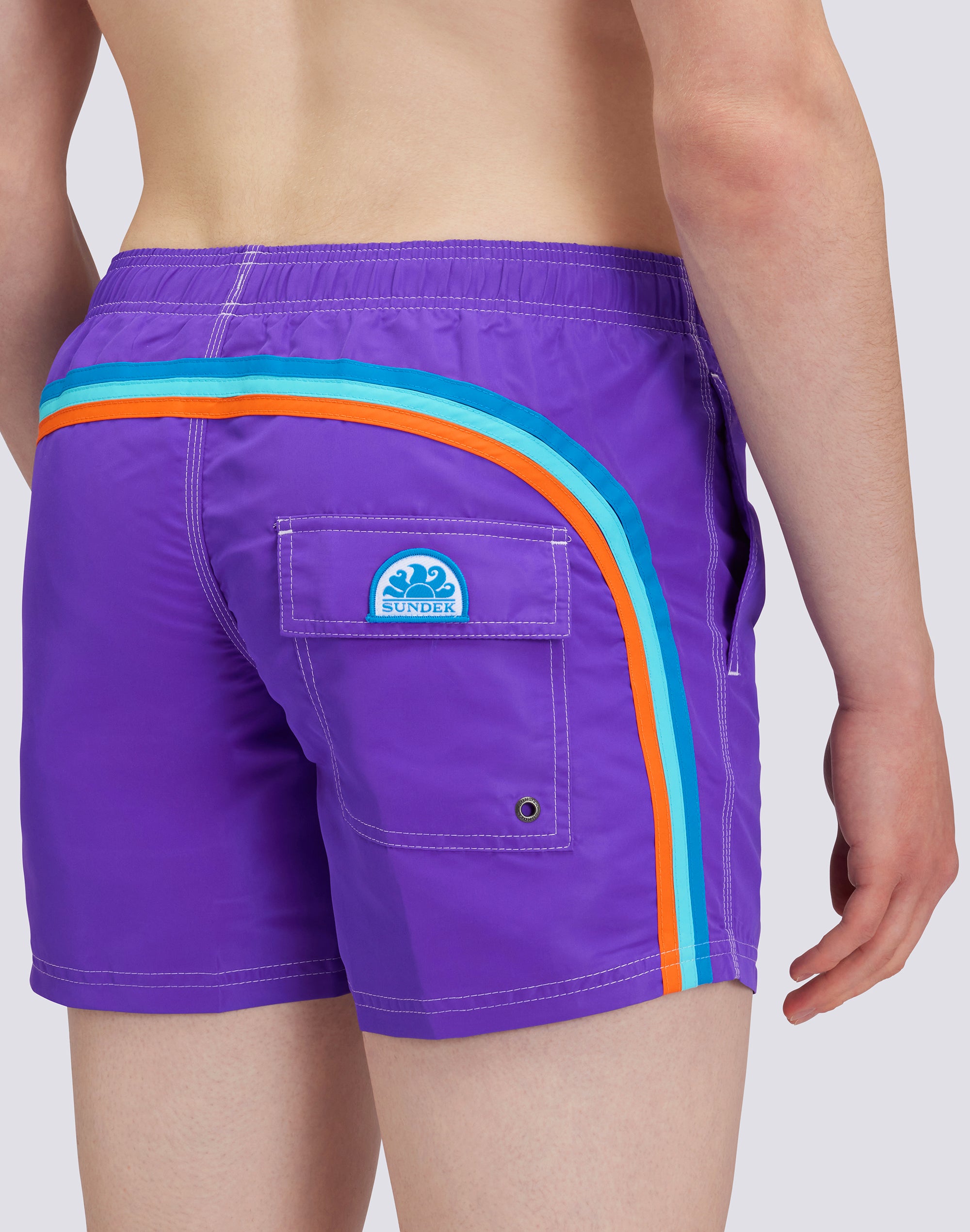 sundek-costume-da-bagno-corto-uomo-iconic-taffeta-con-arcobaleno image 3