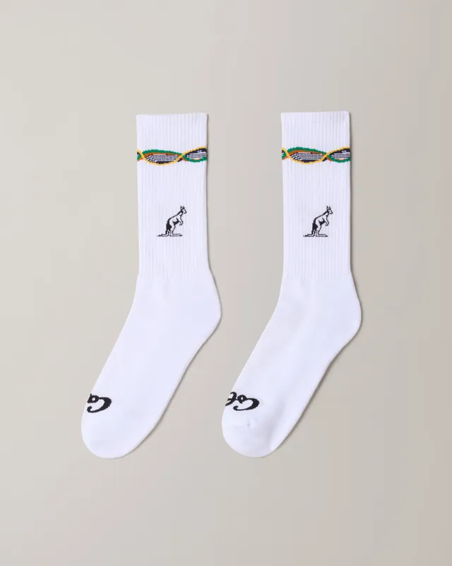 australian-tape-socks-carlo-colucci-calze-bianche-in-cotone image 1
