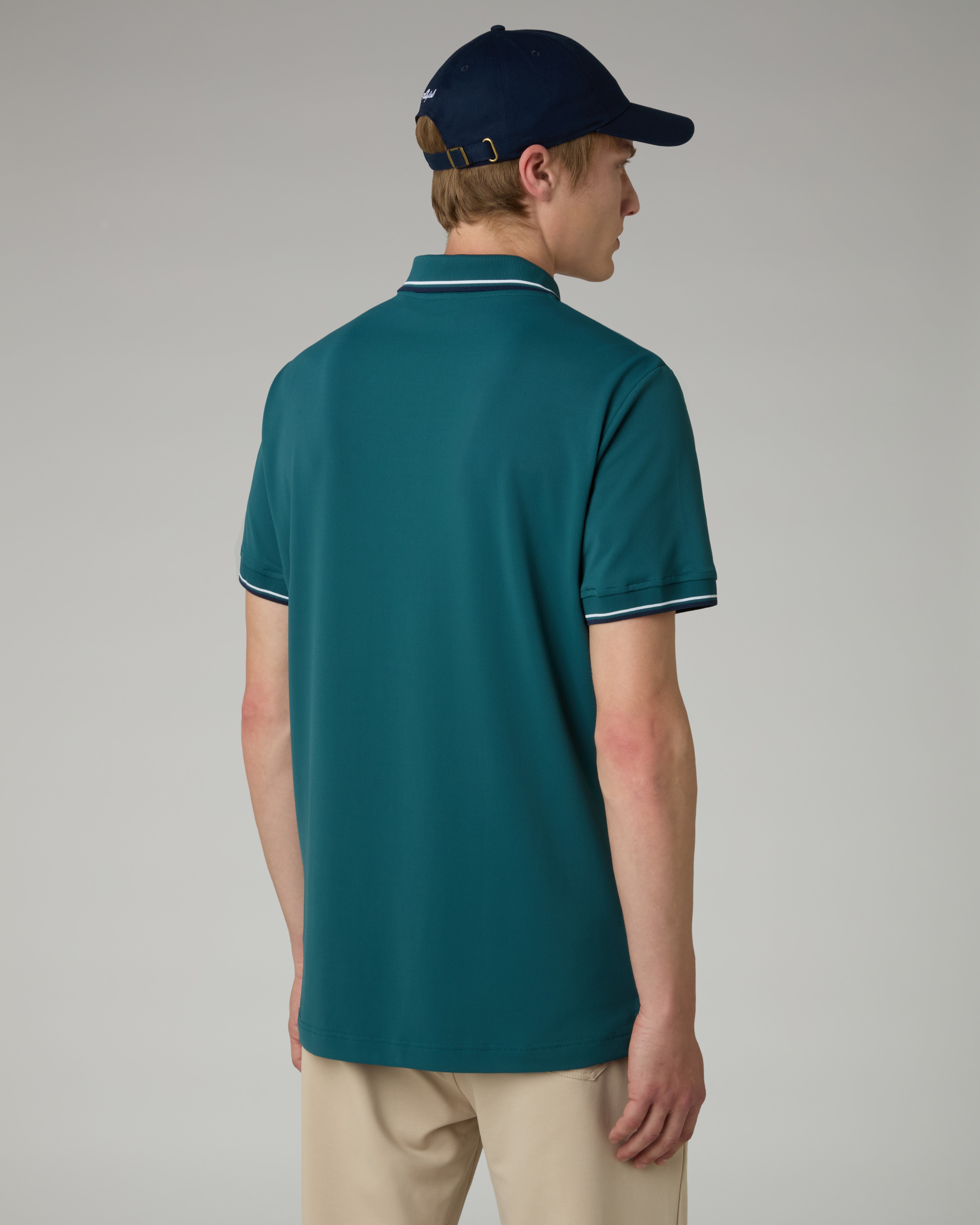 australian-league-2-stripes-polo-tecnica-alloro-regular-fit image 3