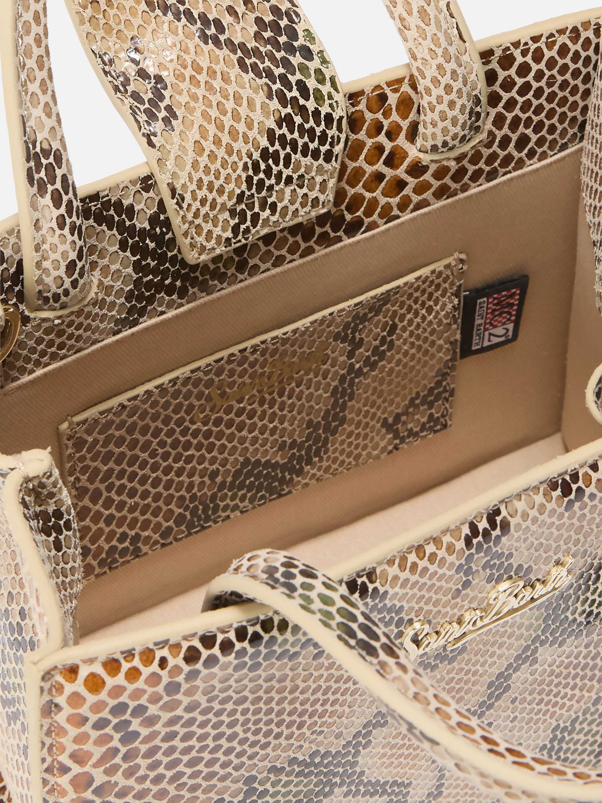 borsa-shop-bag-mini-mc2-saint-barth-in-pelle-stampa-pitone-beige-con-tracolla-re image 5