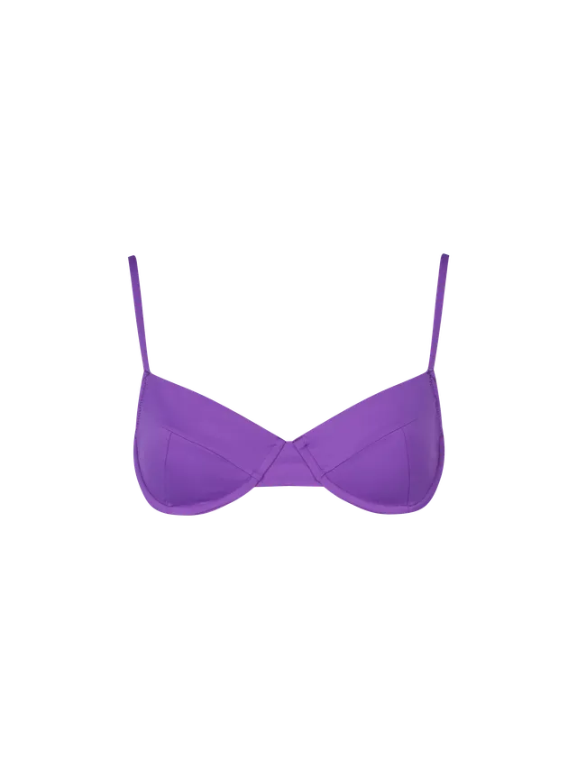 mc2-saint-barth-top-bikini-bea-con-ferretto-viola-tinta-unita image 1