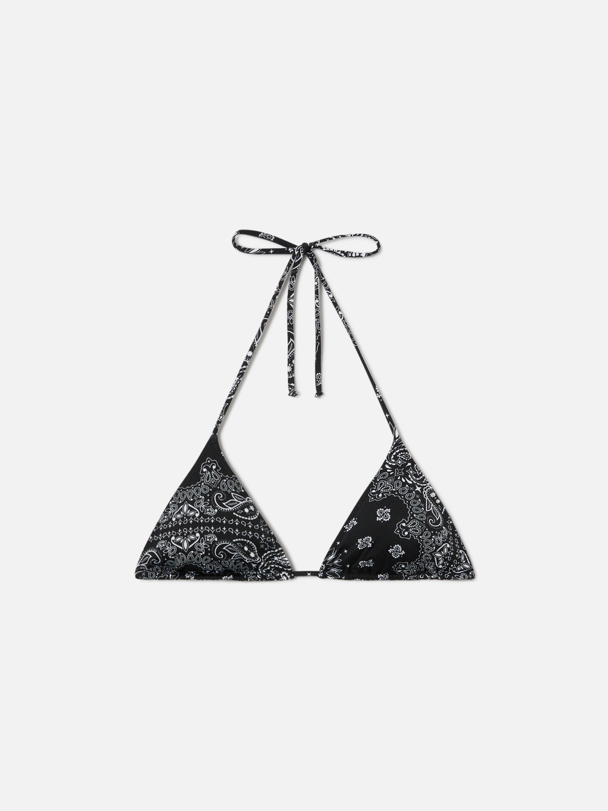 mc2-saint-barth-top-bikini-leah-triangolo-stampa-bandana-nera image 1