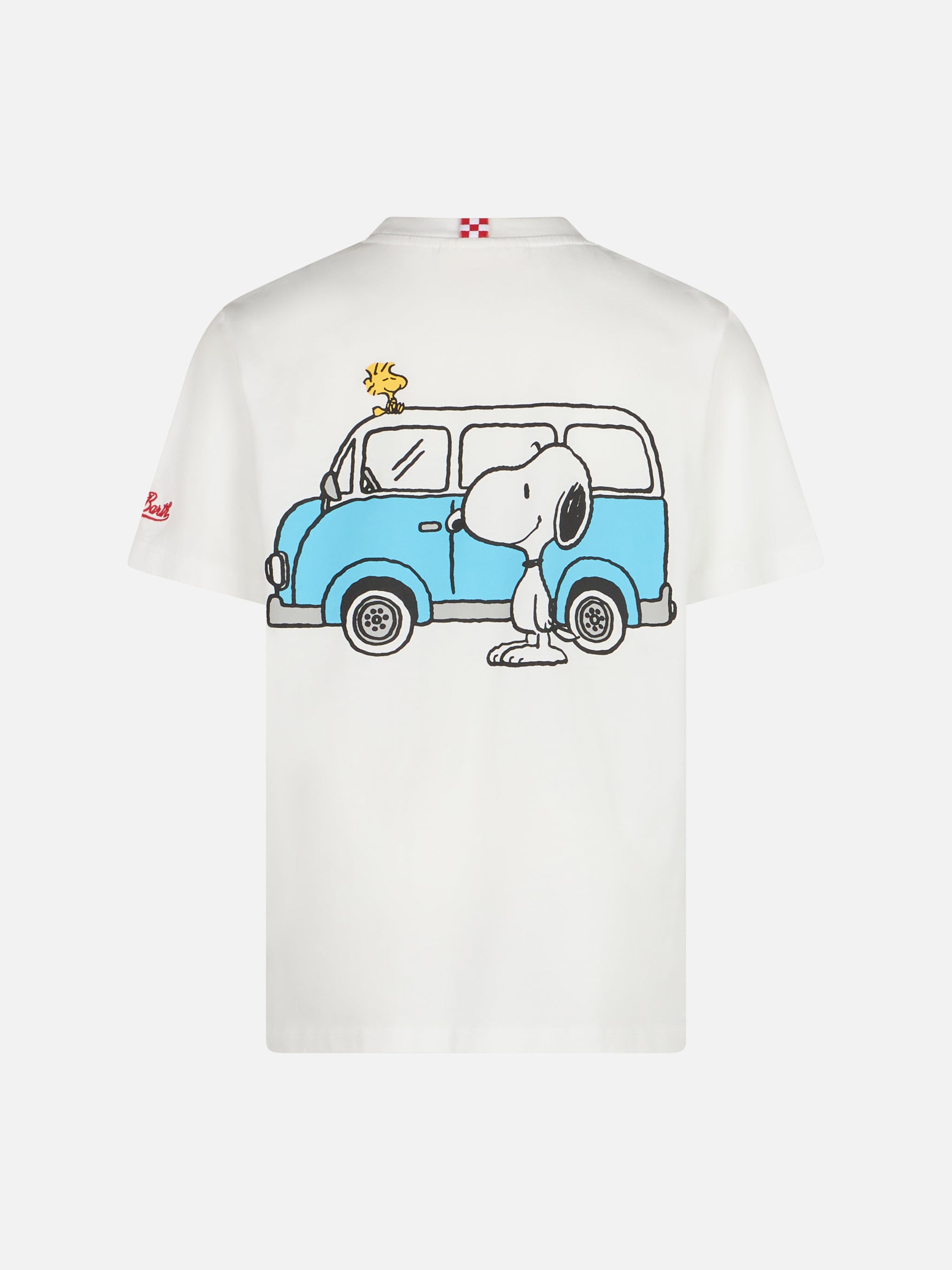 mc2-saint-barth-t-shirt-bambino-snoopy-st-barth-traveller-bianca-special-edition image 2