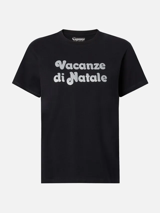 mc2-saint-barth-t-shirt-emilie-donna-in-cotone-nero-con-glitter-vacanze-di-natal image 1