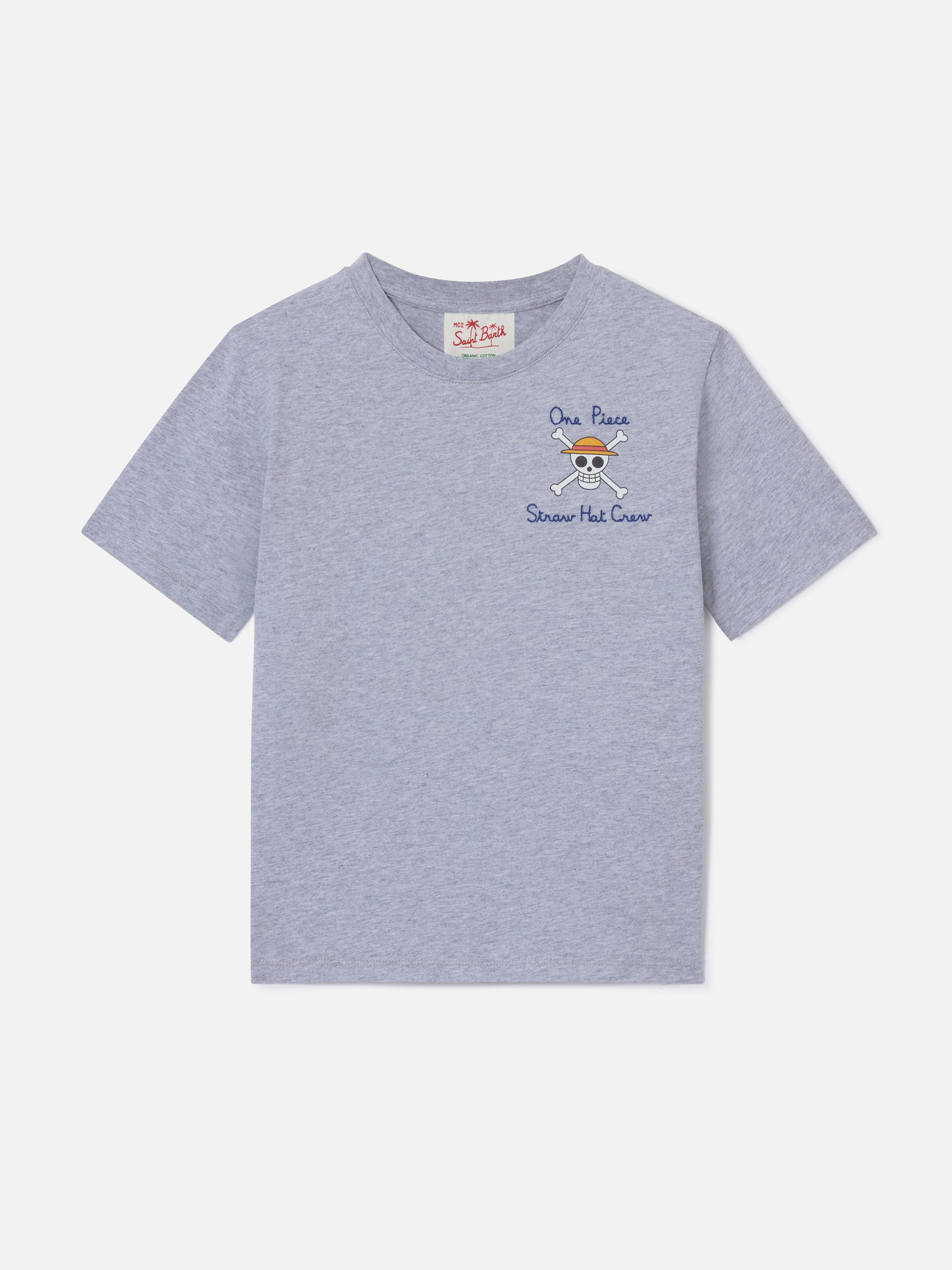 mc2-saint-barth-portland-jr-t-shirt-bambino-grigia-one-piece-luffy image 3
