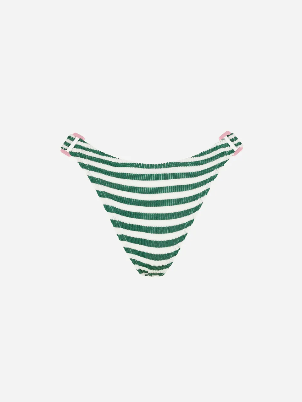 slip-bikini-mc2-saint-barth-ever-in-crinkle-elasticizzato-a-righe-verde-e-bianco image 1
