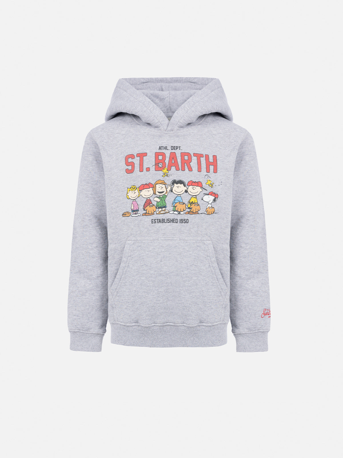 mc2-saint-barth-oliver-felpa-bambino-grigia-peanuts-snoopy-special-edition image 1