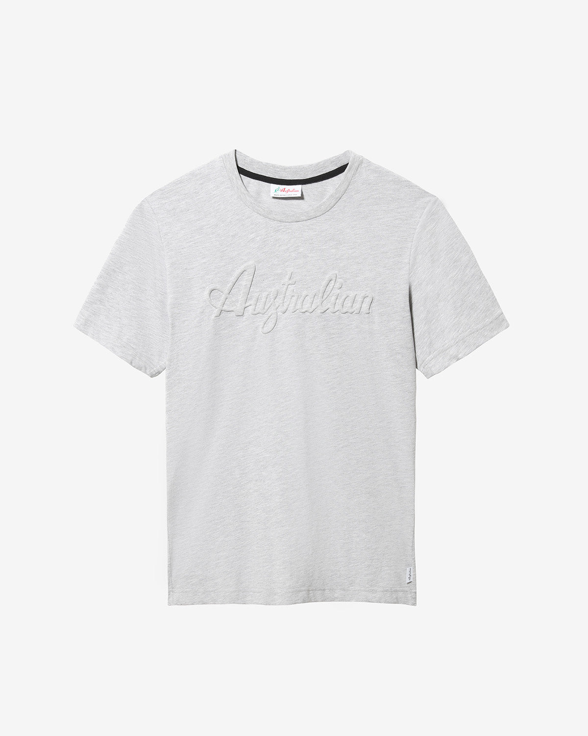 australian-3d-logo-t-shirt-grigio-melange-in-cotone image 5