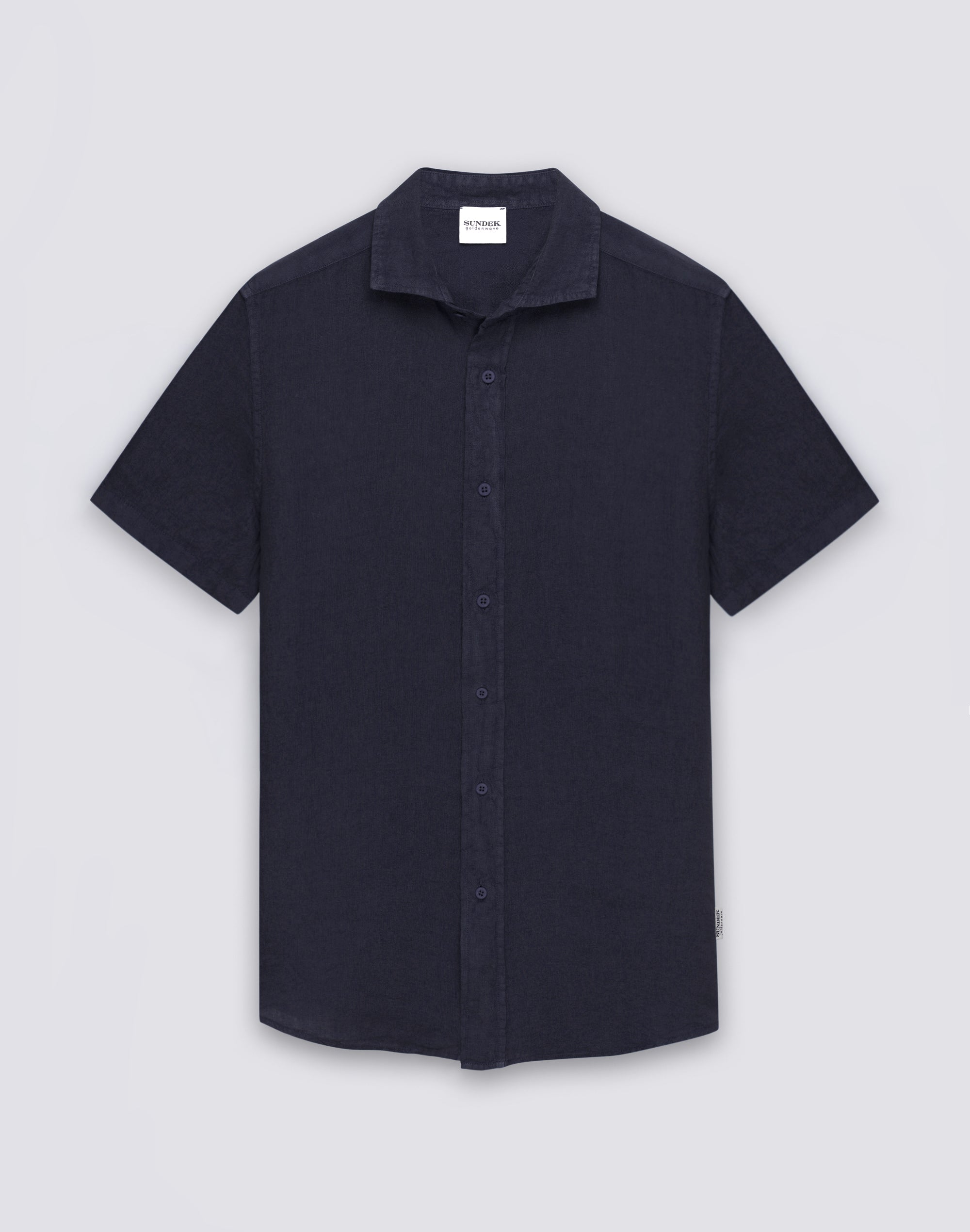 sundek-camicia-uomo-in-lino-a-mezze-maniche-tinto-capo image 1
