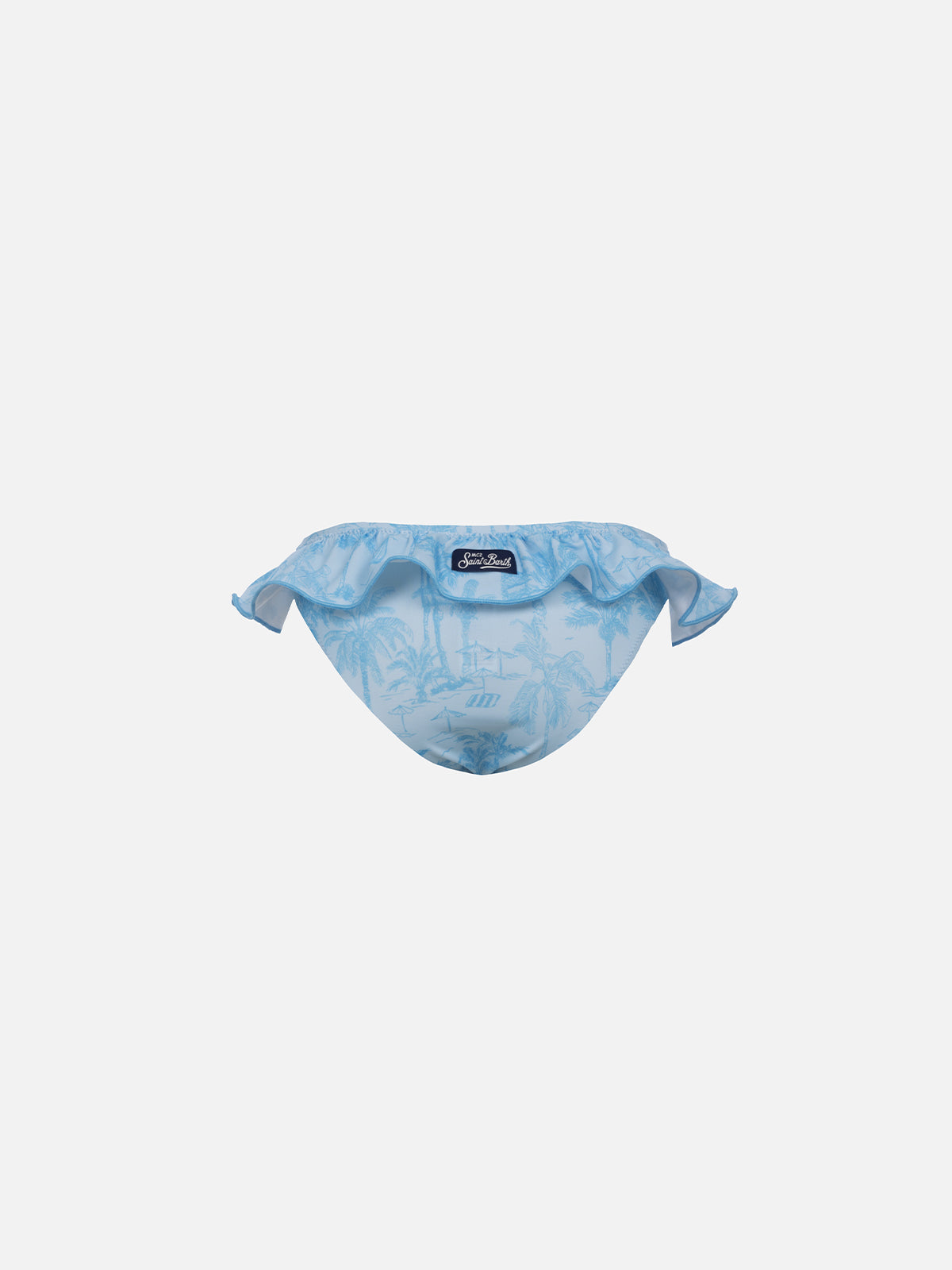 mc2-saint-barth-slip-bambina-melly-volant-toile-de-jouy-azzurro image 2
