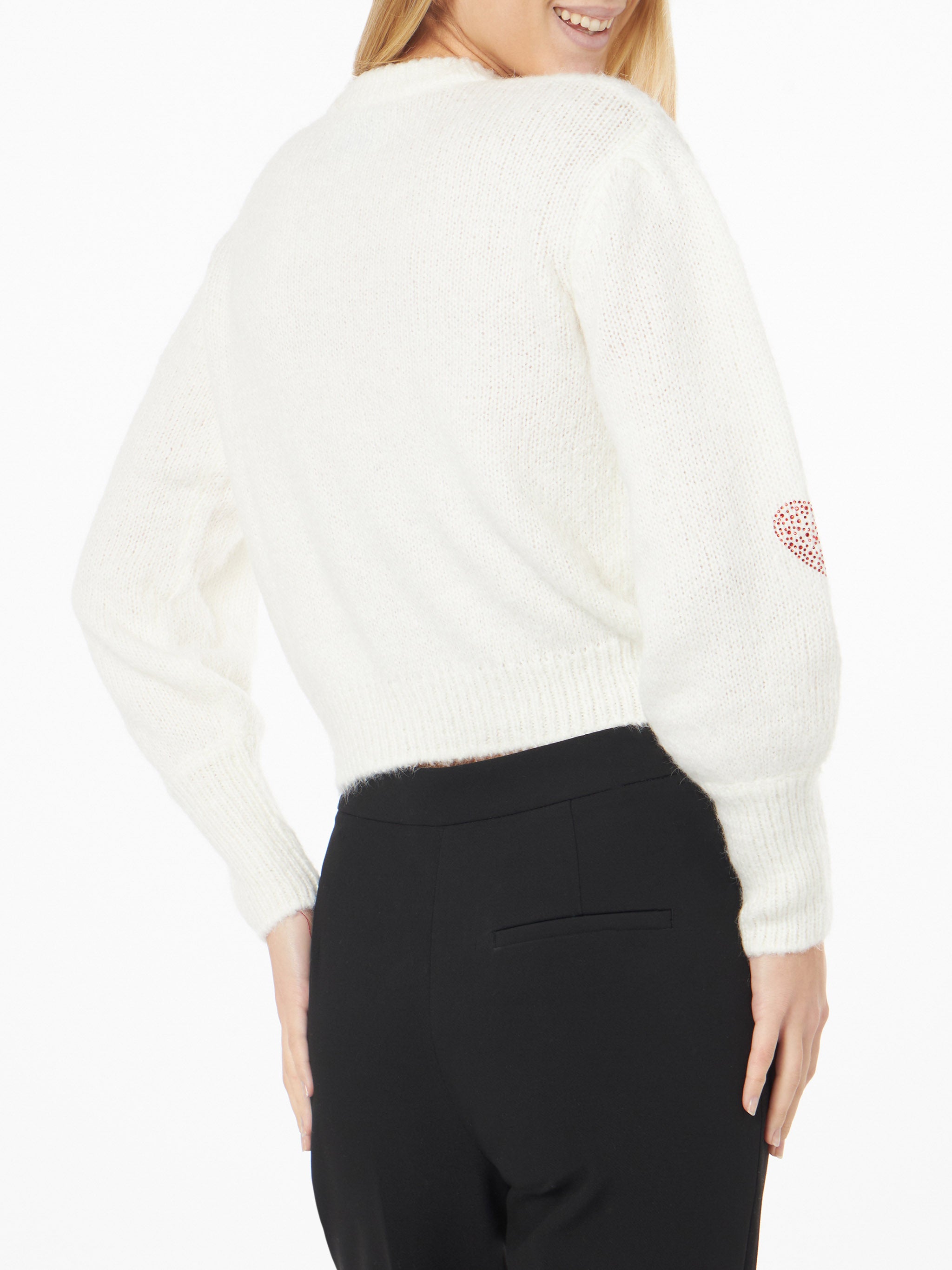 mc2-saint-barth-maglione-bloom-soft-bianco-donna-con-cuori-in-strass-rossi image 3