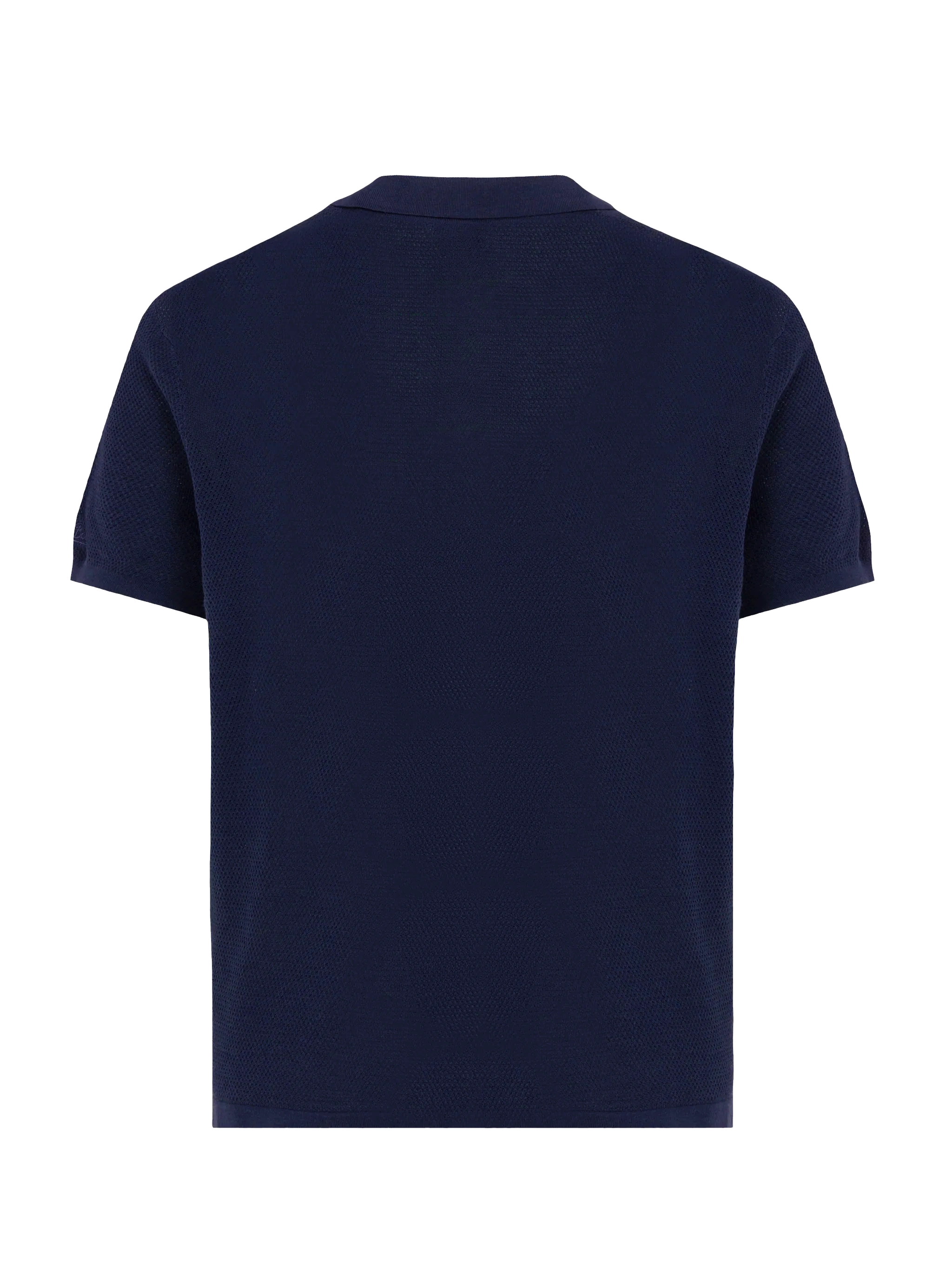 mc2-saint-barth-sloan-polo-uomo-in-maglia-a-rete-blu-navy-senza-bottoni image 4