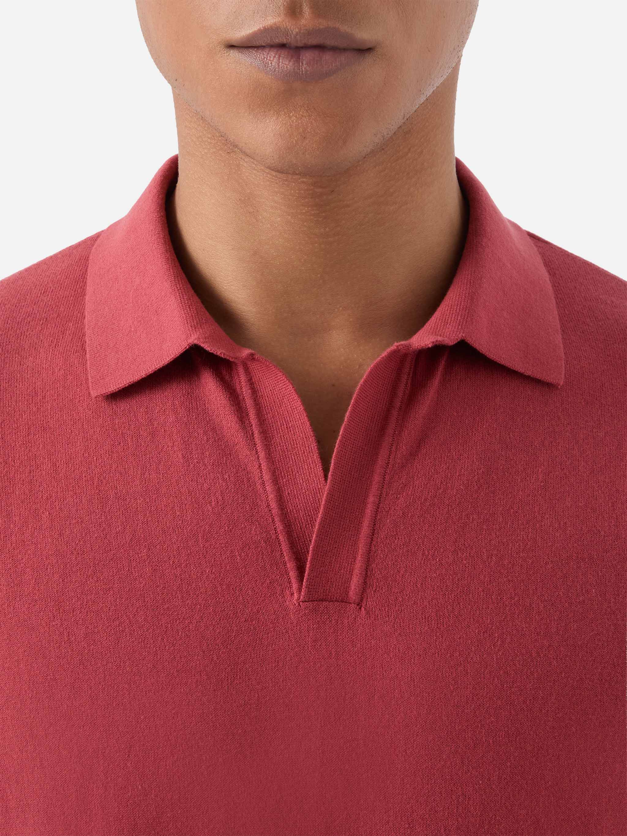mc2-saint-barth-polo-sloan-in-cotone-pregiato-high-twist-rosso-mattone image 2