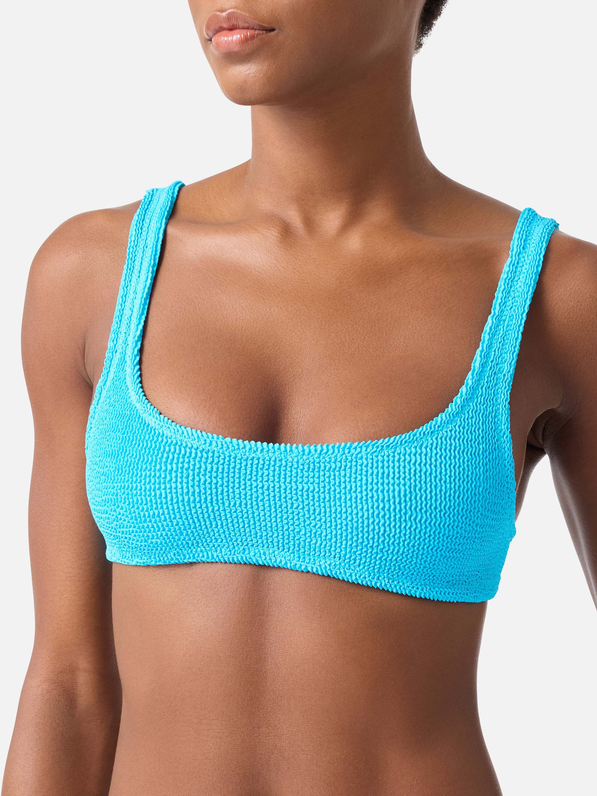 mc2-saint-barth-naima-top-bikini-bralette-crinkle-turchese image 2