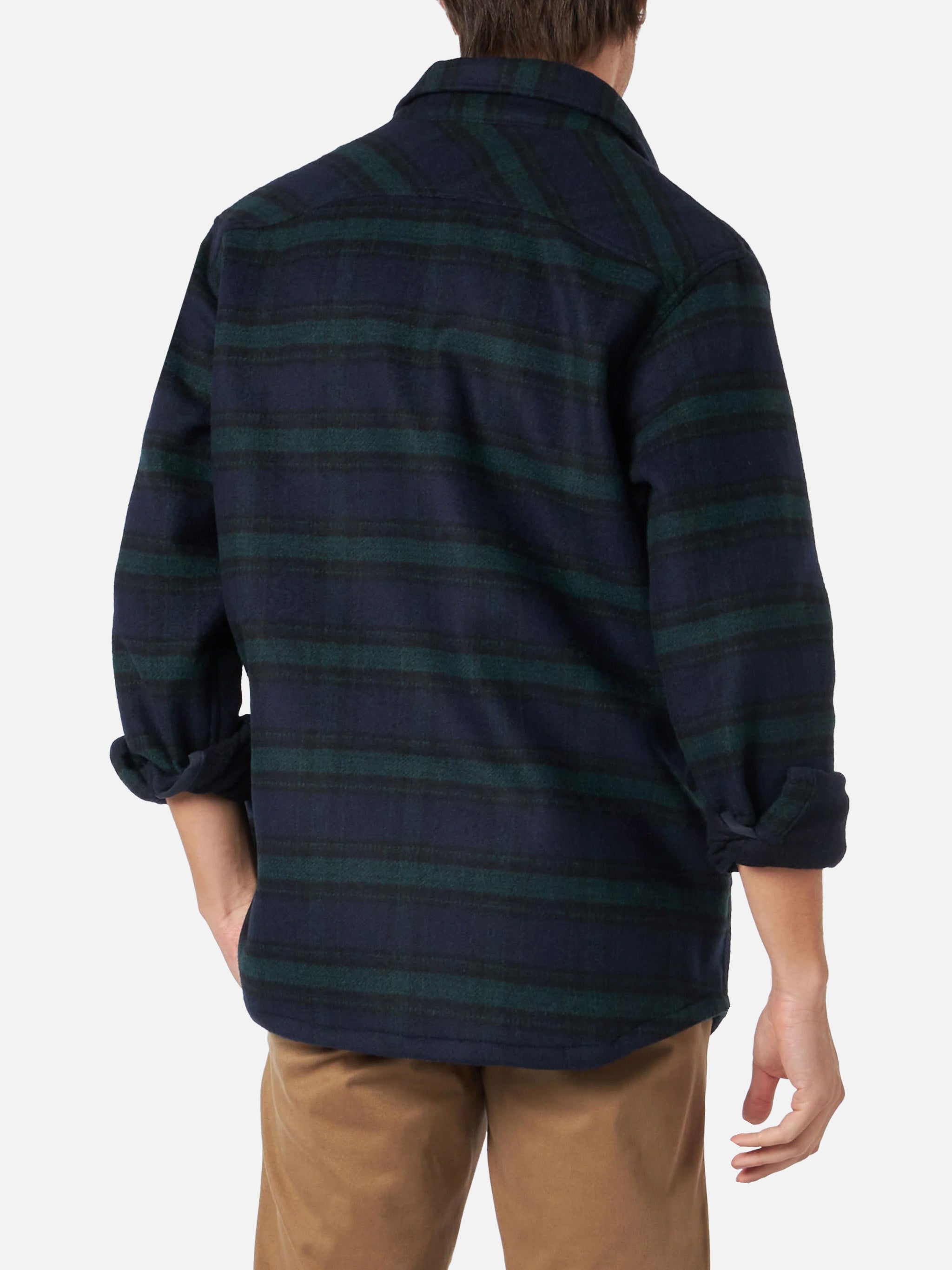 mc2-saint-barth-burton-camicia-overshirt-uomo-tartan-in-lana-blu image 3