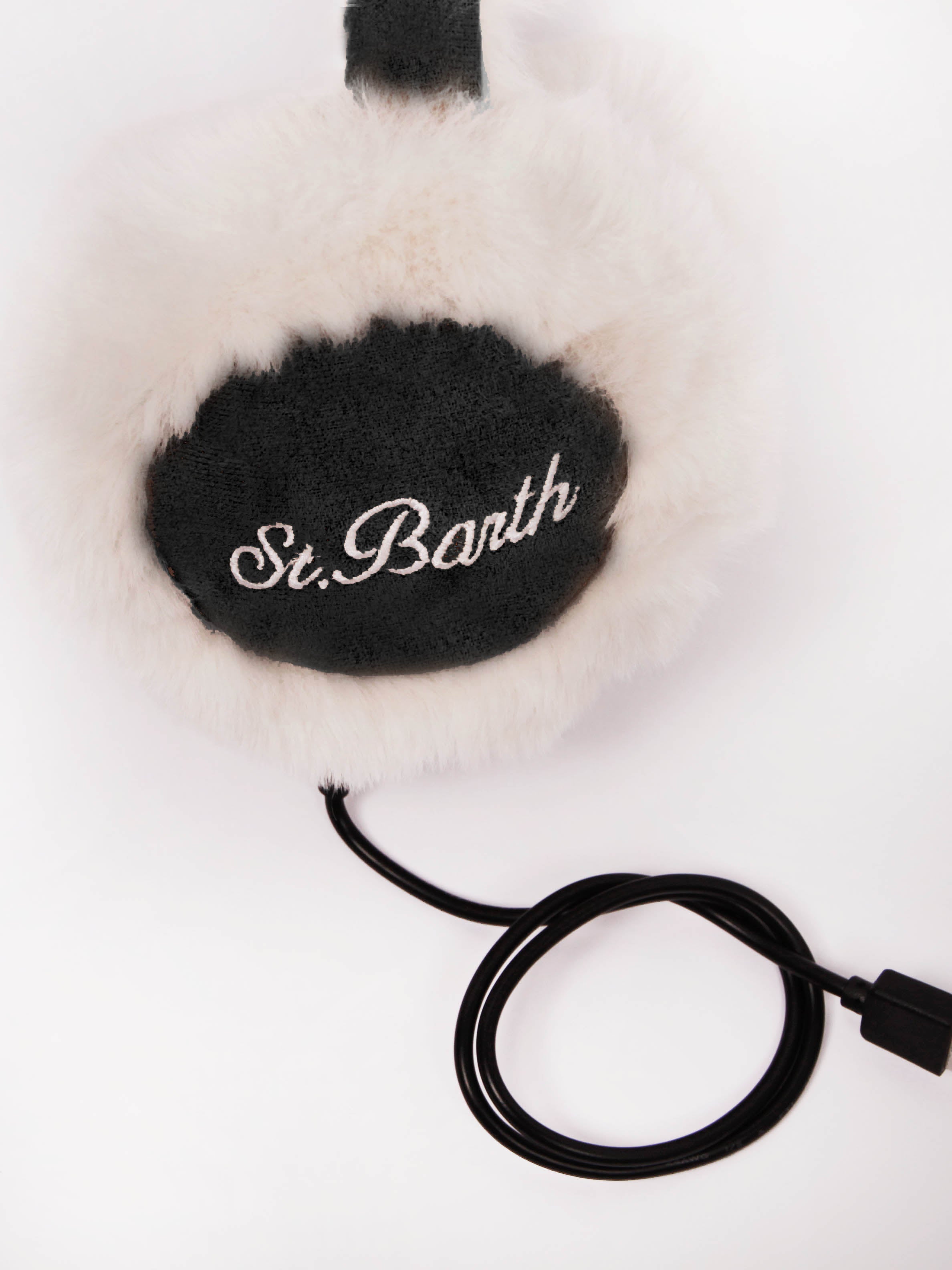 mc2-saint-barth-paraorecchie-effetto-suede-neri-con-speaker-wireless-e-dettagli- image 2