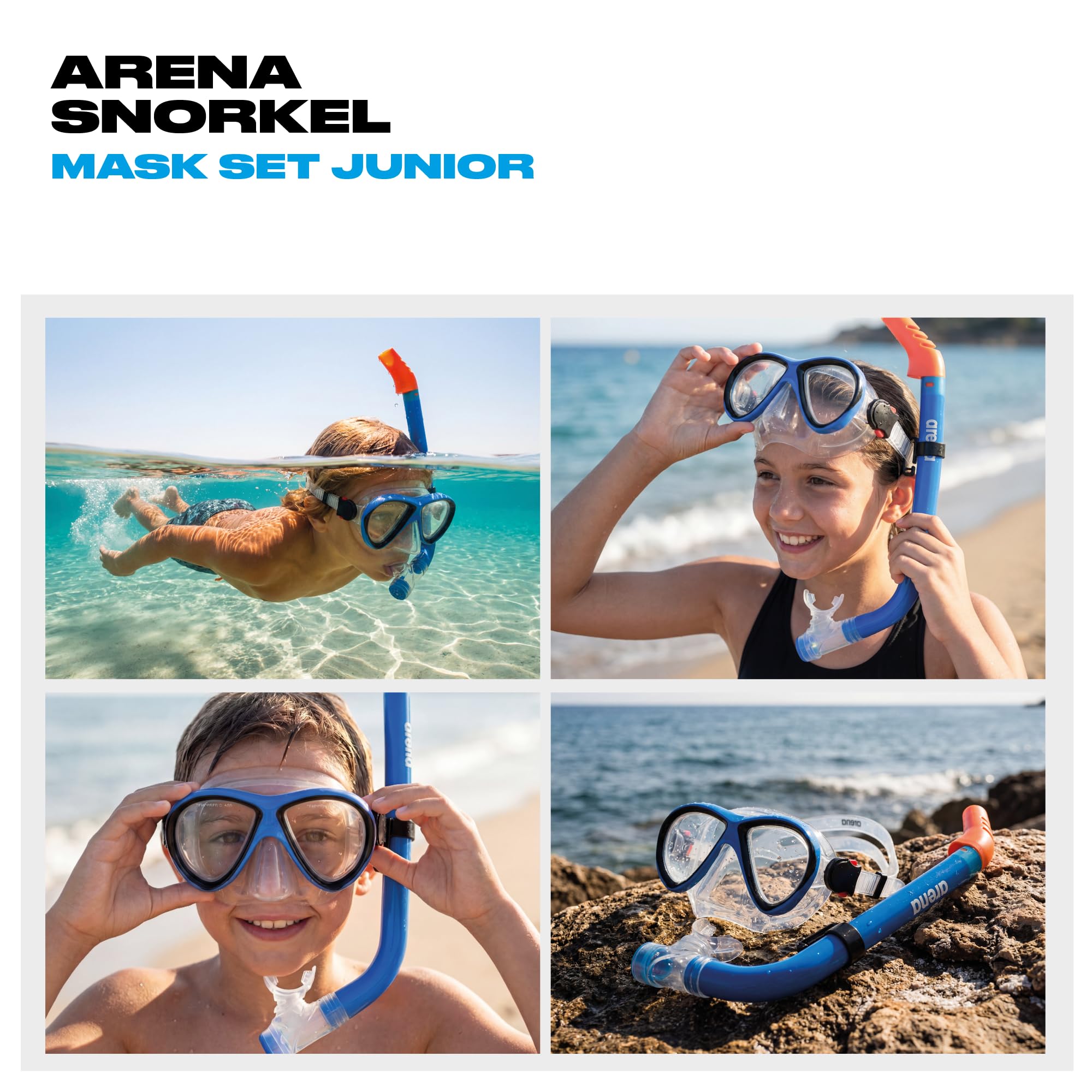 arena-snorkel-mask-set-jr-set-maschera-e-boccaglio-bambino image 5