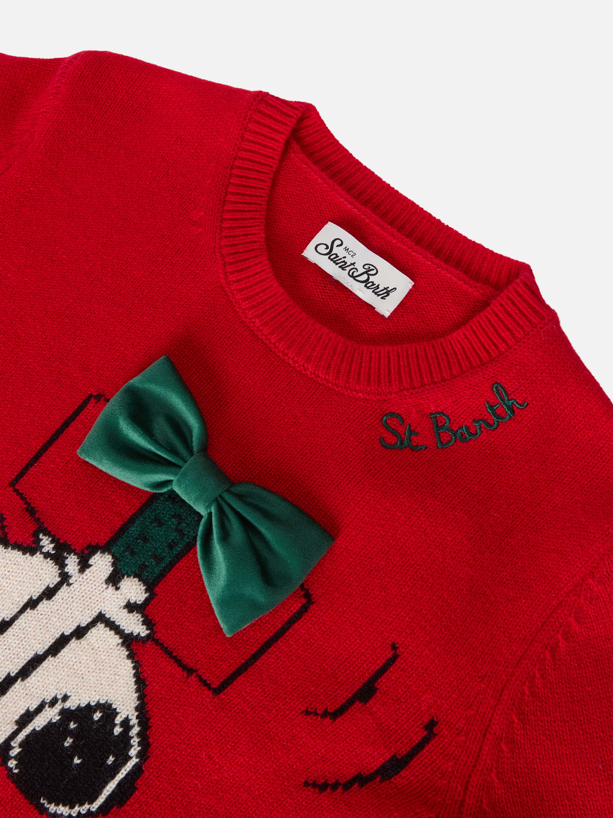 mc2-saint-barth-maglione-girocollo-princess-bambina-in-misto-cashmere-con-jacqua image 2