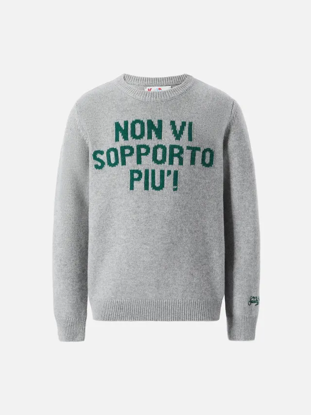 mc2-saint-barth-douglas-maglione-bambino-jacquard-grigio-non-vi-sopporto-pi image 1