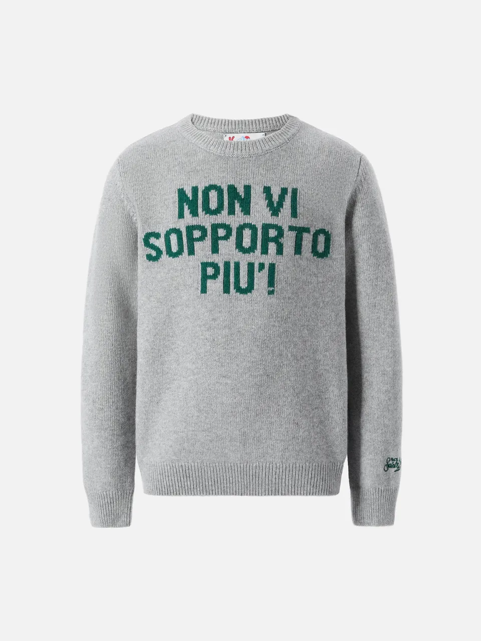 mc2-saint-barth-douglas-maglione-bambino-jacquard-grigio-non-vi-sopporto-pi image 1
