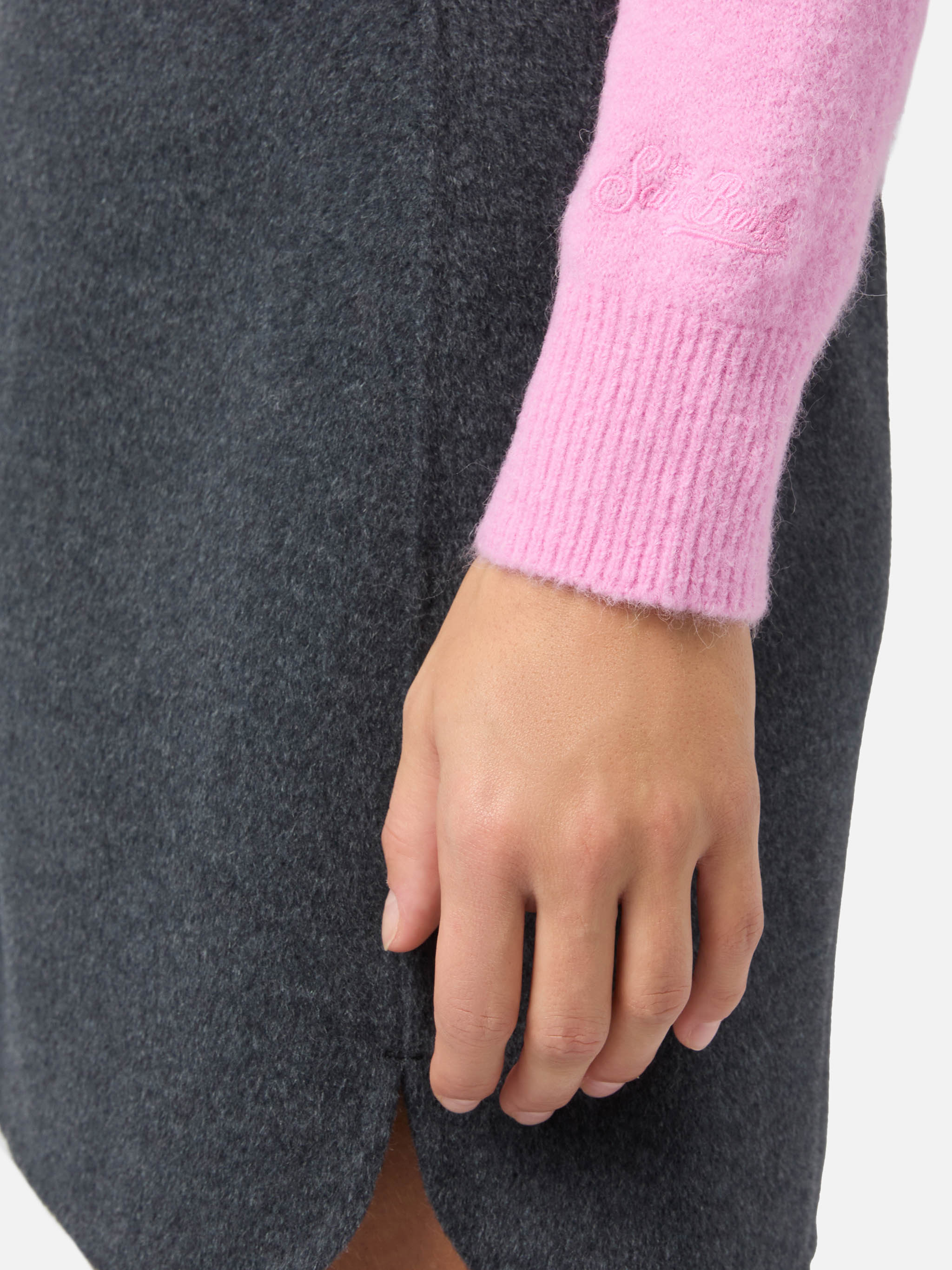 mc2-saint-barth-maglia-new-queen-best-mum-rosa-donna-lana-merino-alpaca image 5