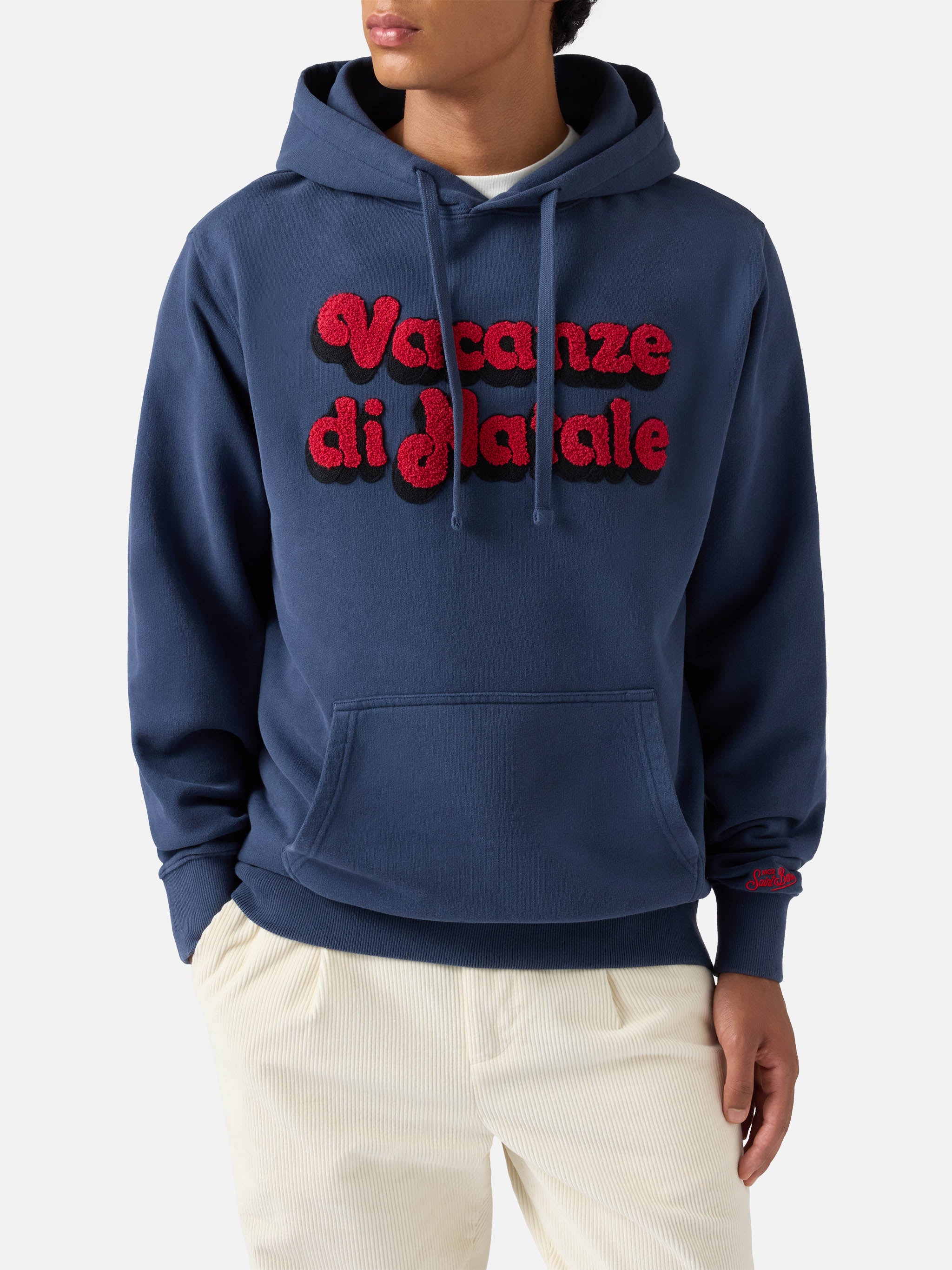 mc2-saint-barth-felpa-tribeca-uomo-blu-navy-vacanze-di-natale-special-edition image 1