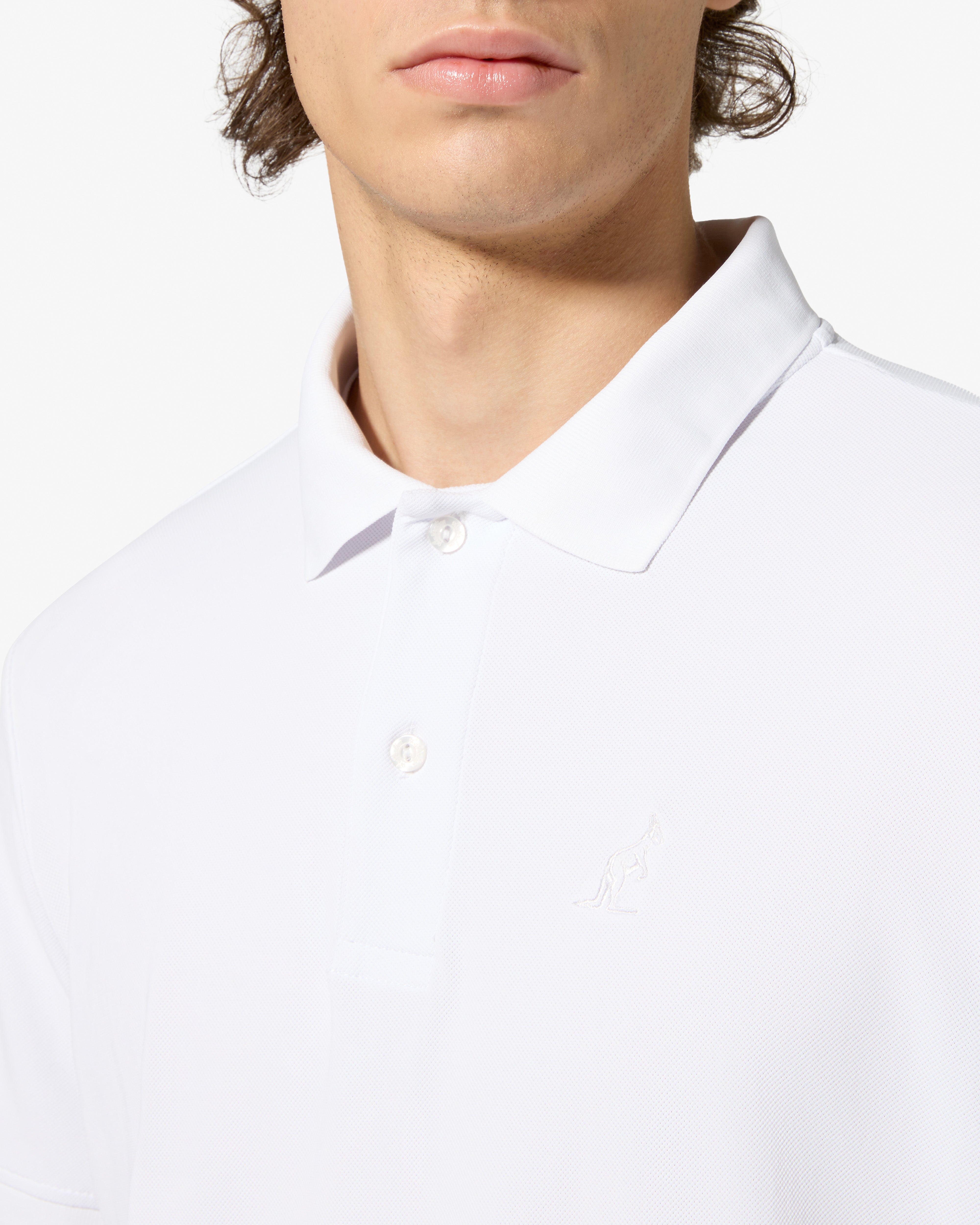 australian-essential-polo-shirt-in-piquet-tecnico-bianco-regular-fit image 4