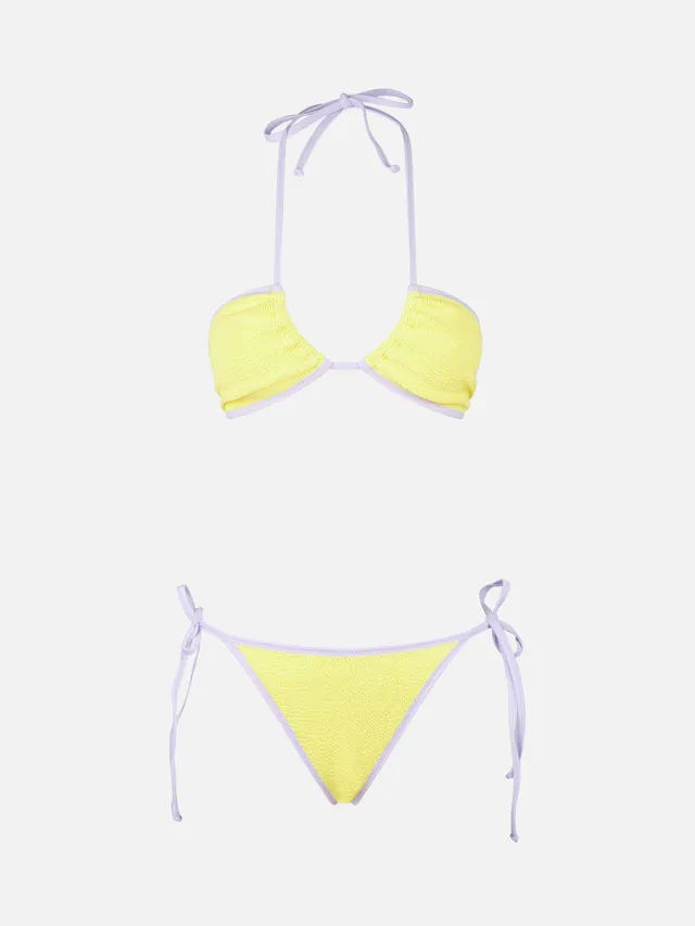 mc2-saint-barth-desiree-bikini-fascia-crinkle-giallo-special-edition image 1