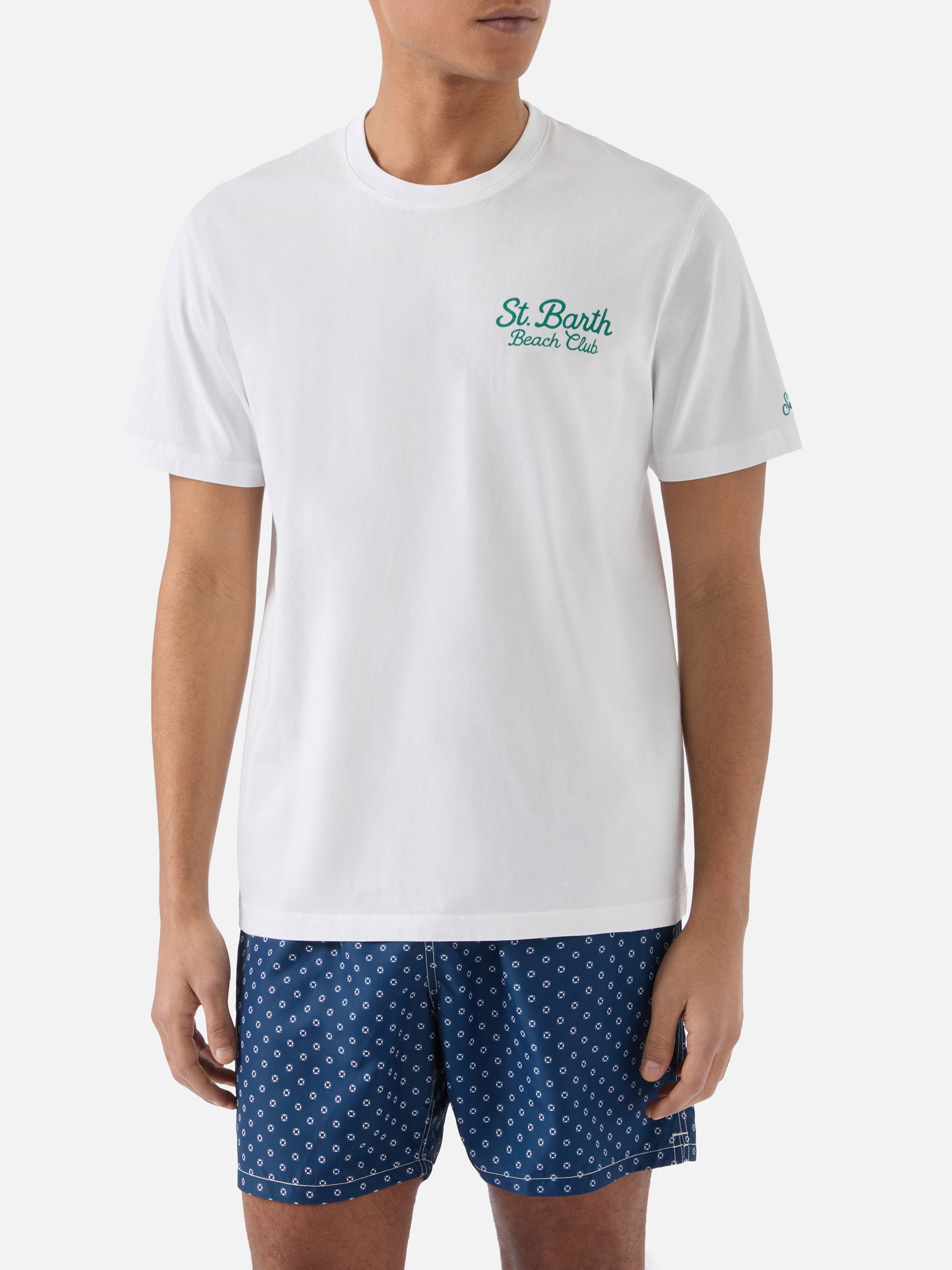 mc2-saint-barth-portland-t-shirt-uomo-bianca-st-barth-beach-club image 3