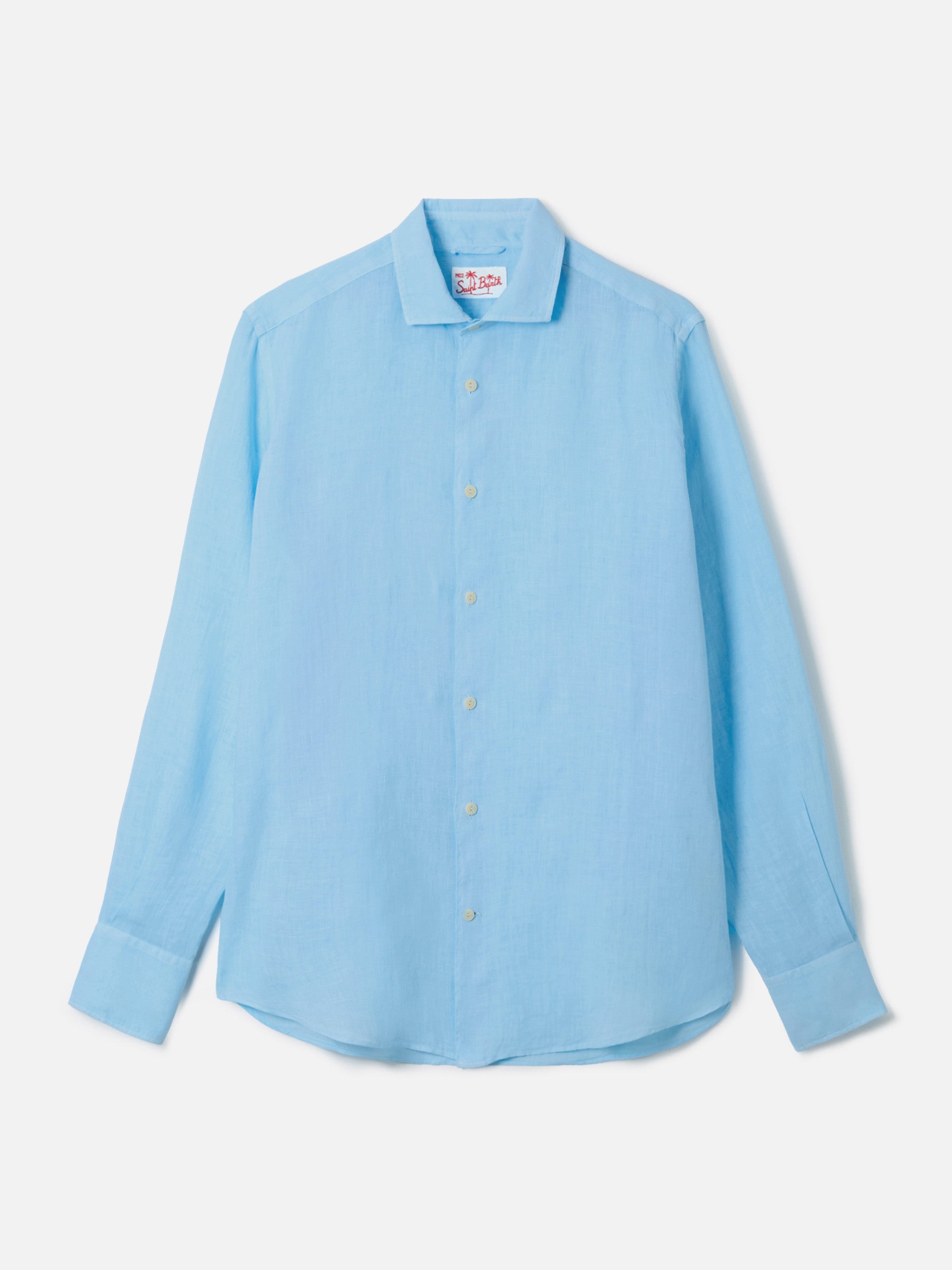 mc2-saint-barth-camicia-pamplona-uomo-in-lino-azzurro-chiaro image 4