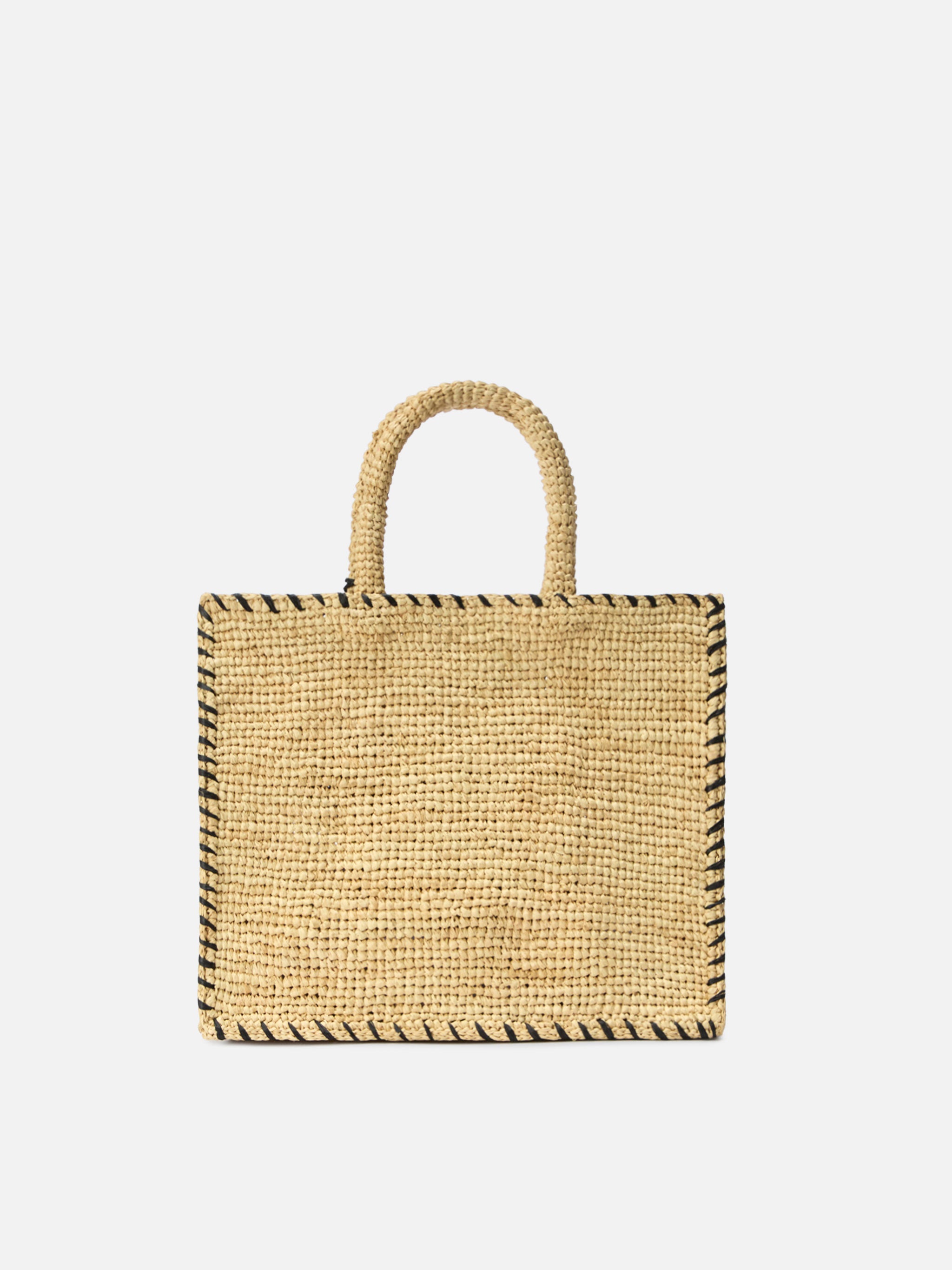 mc2-saint-barth-borsa-colette-in-raffia-beige-con-logo-ricamato-nero-e-nappetta image 4