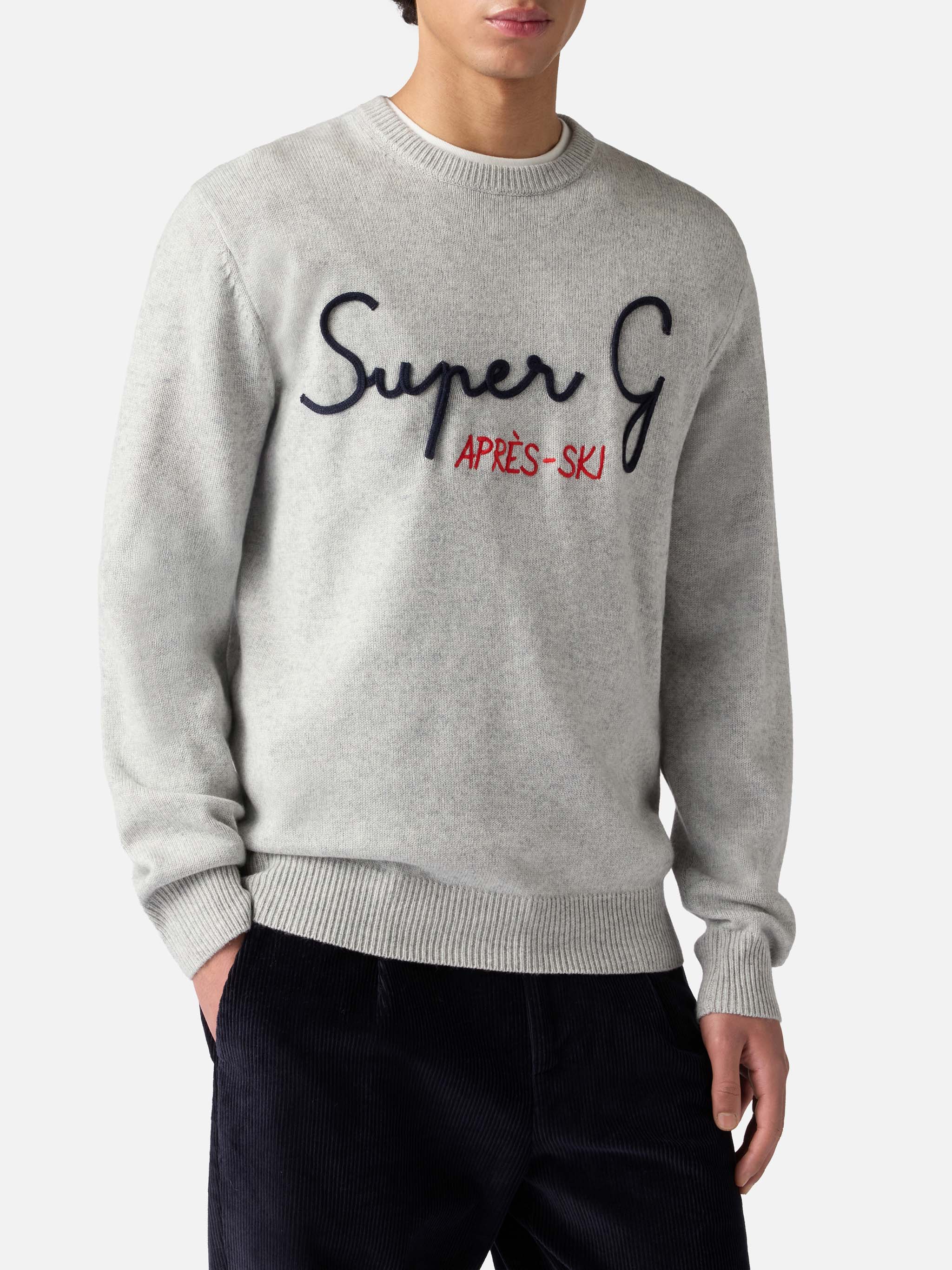 maglione-girocollo-uomo-mc2-saint-barth-heron-grigio-chiaro-con-ricamo-super-g-s image 1