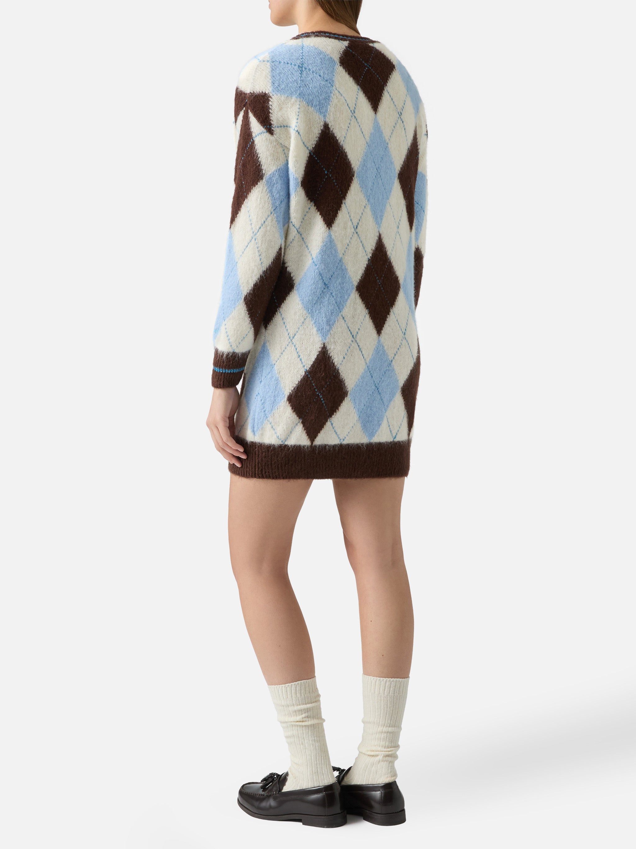 mc2-saint-barth-leon-leon001-abito-donna-in-maglia-argyle-jacquard-bianco-azzurr image 3