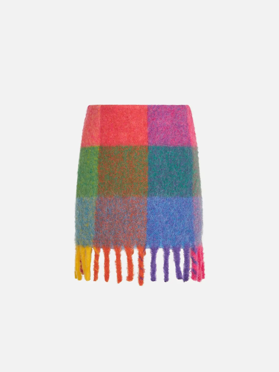 mc2-saint-barth-eloise-gonna-bambina-multicolore-check-con-frange image 1
