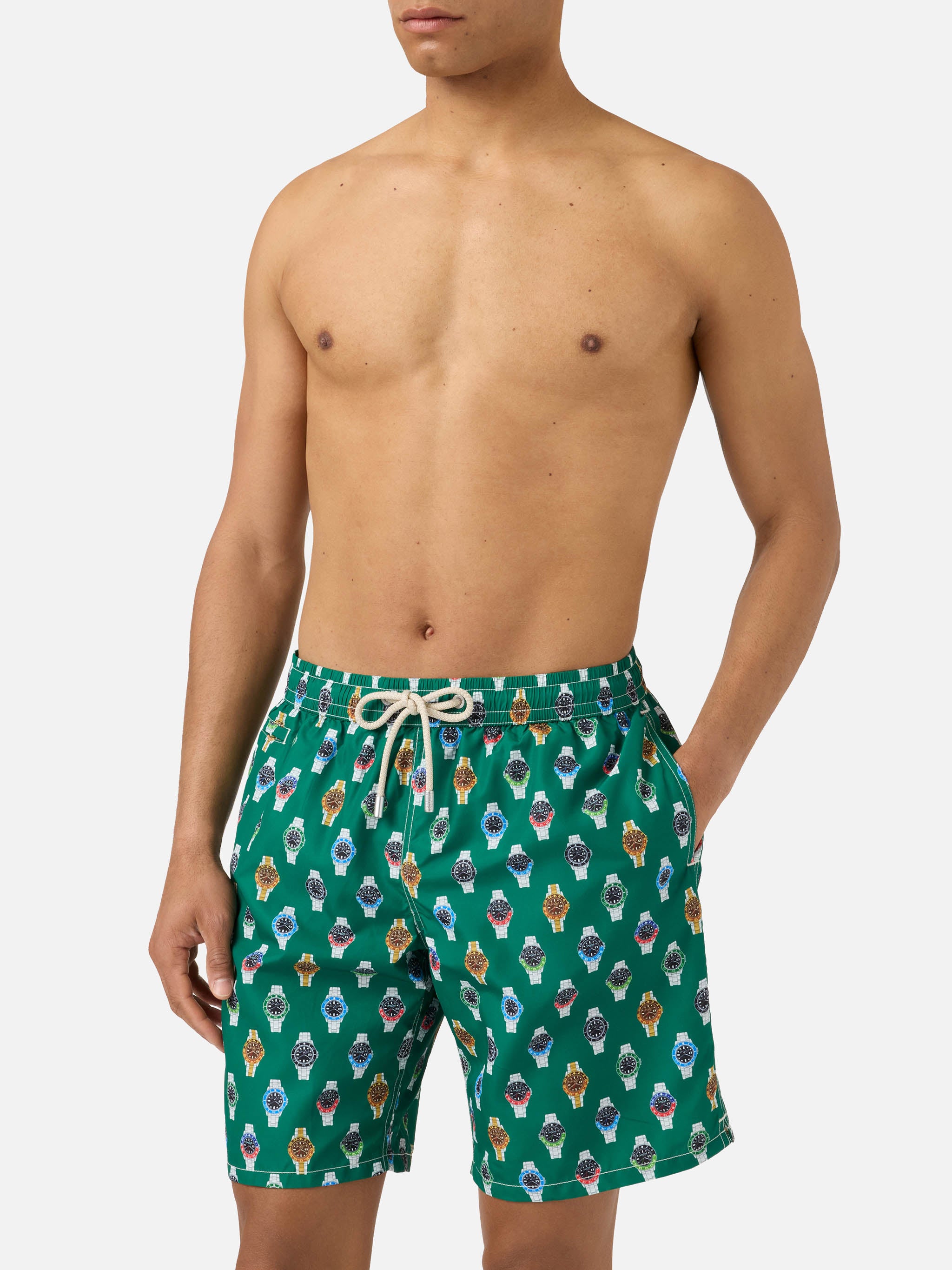 mc2-saint-barth-costume-mare-lighting-micro-uomo-verde-stampa-orologi image 3