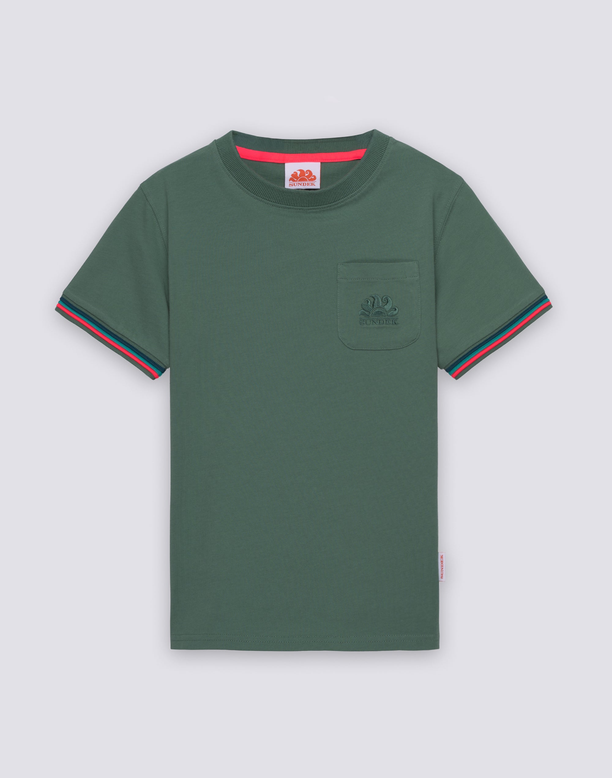 sundek-mini-finn-t-shirt-girocollo-bambino-in-cotone-arcobaleno image 1