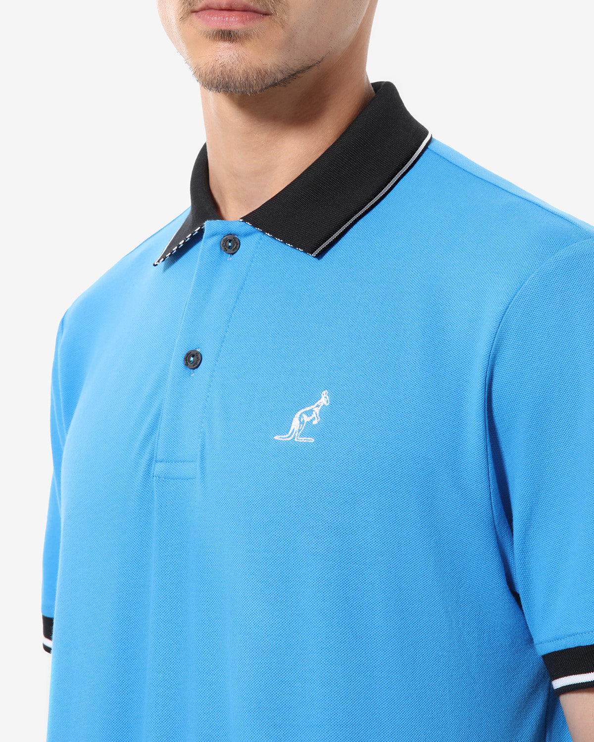 australian-polo-piquet-elasticizzato-league-blu-capri image 4