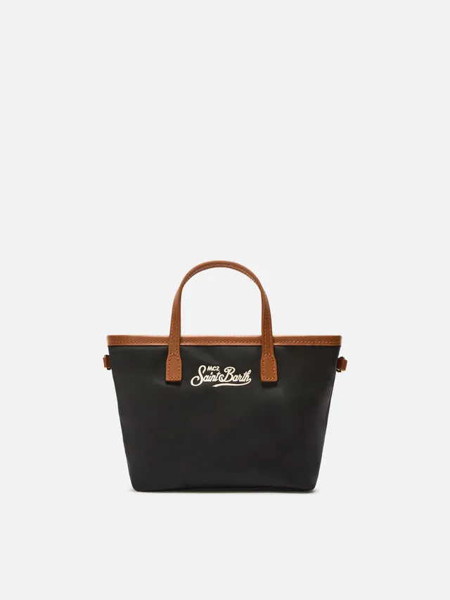 mc2-saint-barth-city-mini-borsa-nylon-nera-con-tracolla image 1