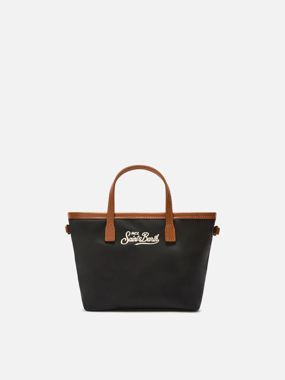 mc2-saint-barth-city-mini-borsa-nylon-nera-con-tracolla image 1