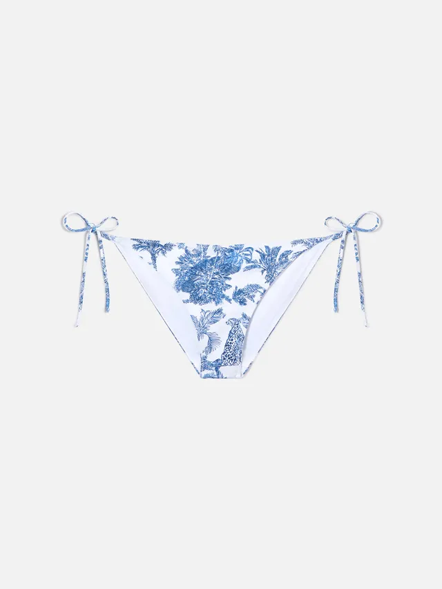 mc2-saint-barth-slip-mare-virgo-donna-classico-toile-de-jouy-blu image 1