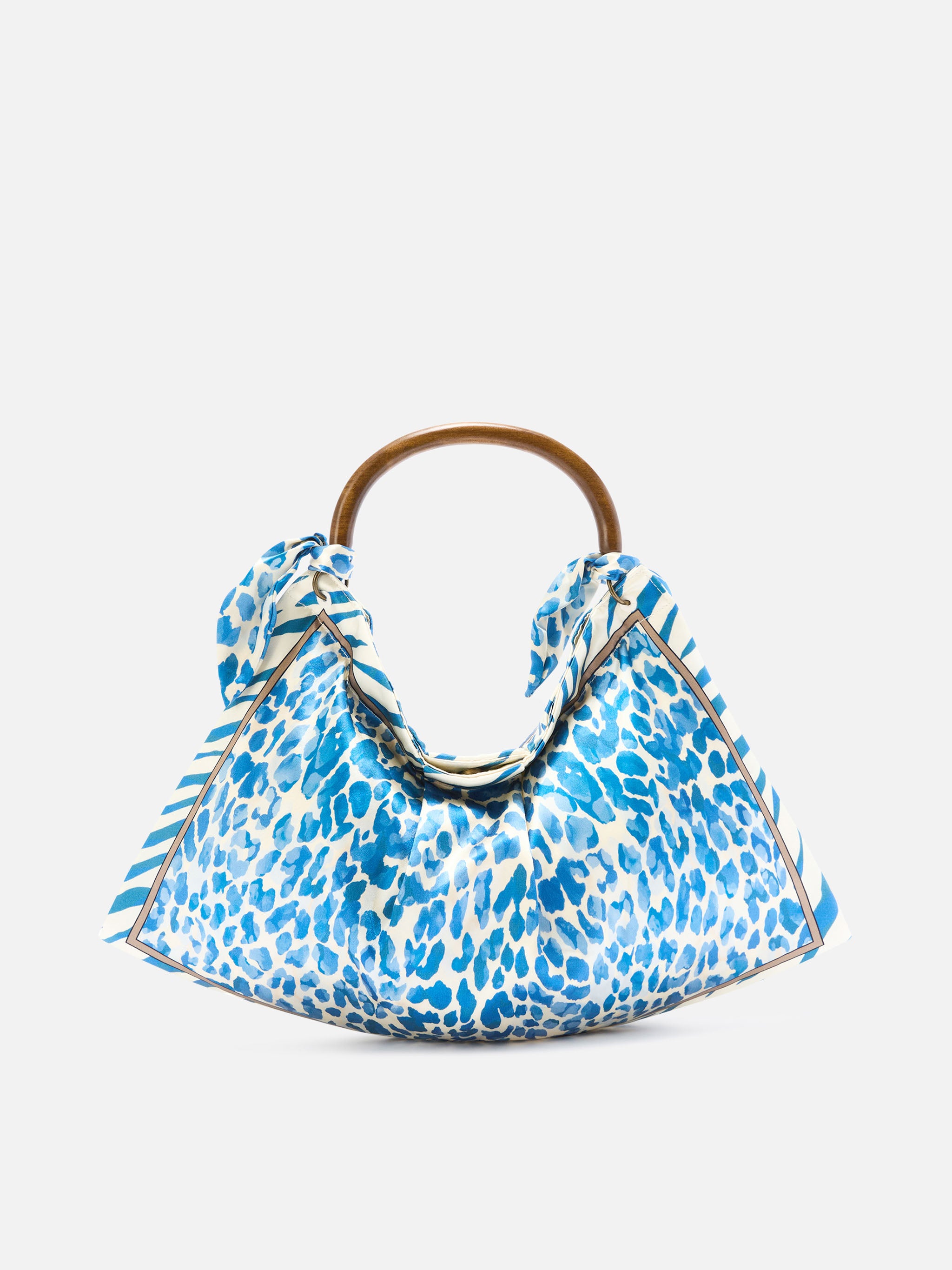 mc2-saint-barth-foulard-borsa-in-seta-blu-avorio-manico-legno-animalier image 4
