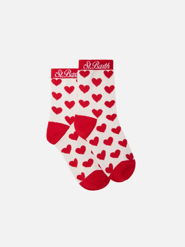 mc2-saint-barth-calze-sox-misto-cotone-jacquard-cuori-bianche image 1