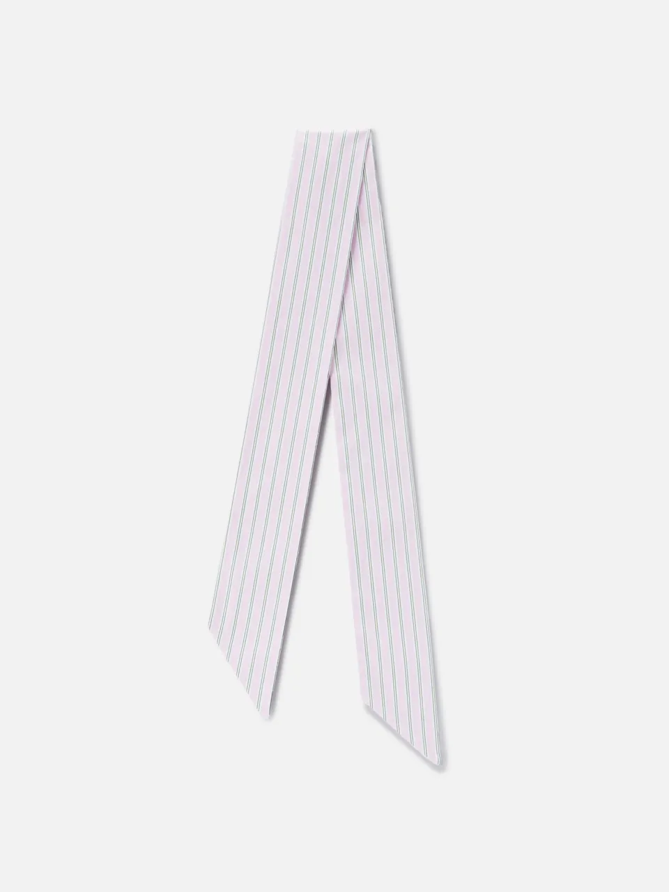 mc2-saint-barth-foulard-band-cotone-righe-rosa-verde-86x5-cm image 1