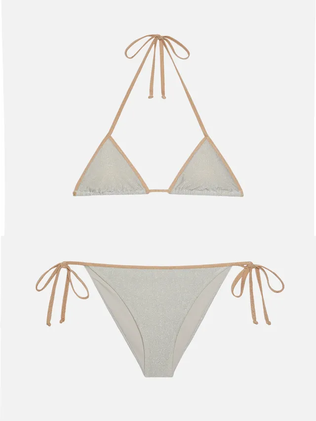 mc2-saint-barth-leah-marielle-bikini-triangolo-donna-argento-lurex-profilo-oro image 1